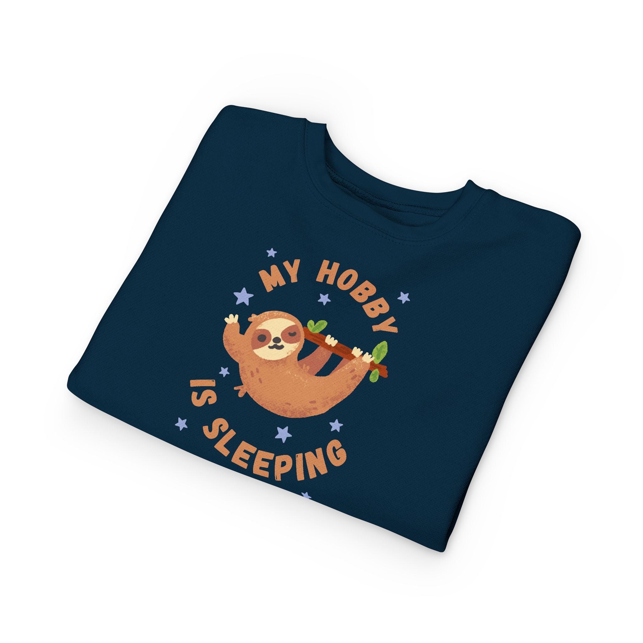 Sloth Toddler Sweatshirt - My Hobby is Sleeping - Soft Cozy Neutral Colors