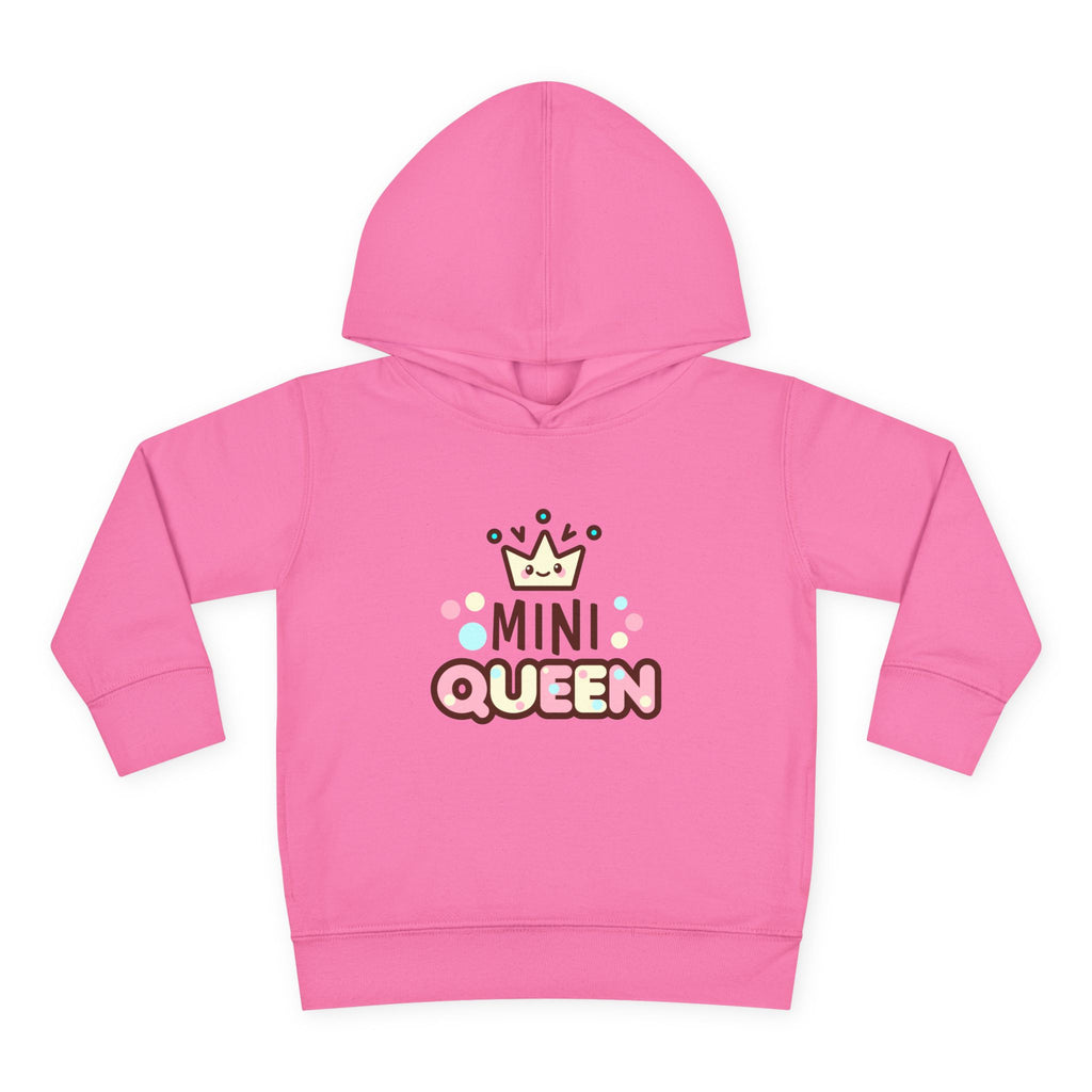 Toddler Fleece Hoodie - Mini Queen Graphic - Cozy and Playful Kids Sweatshirt