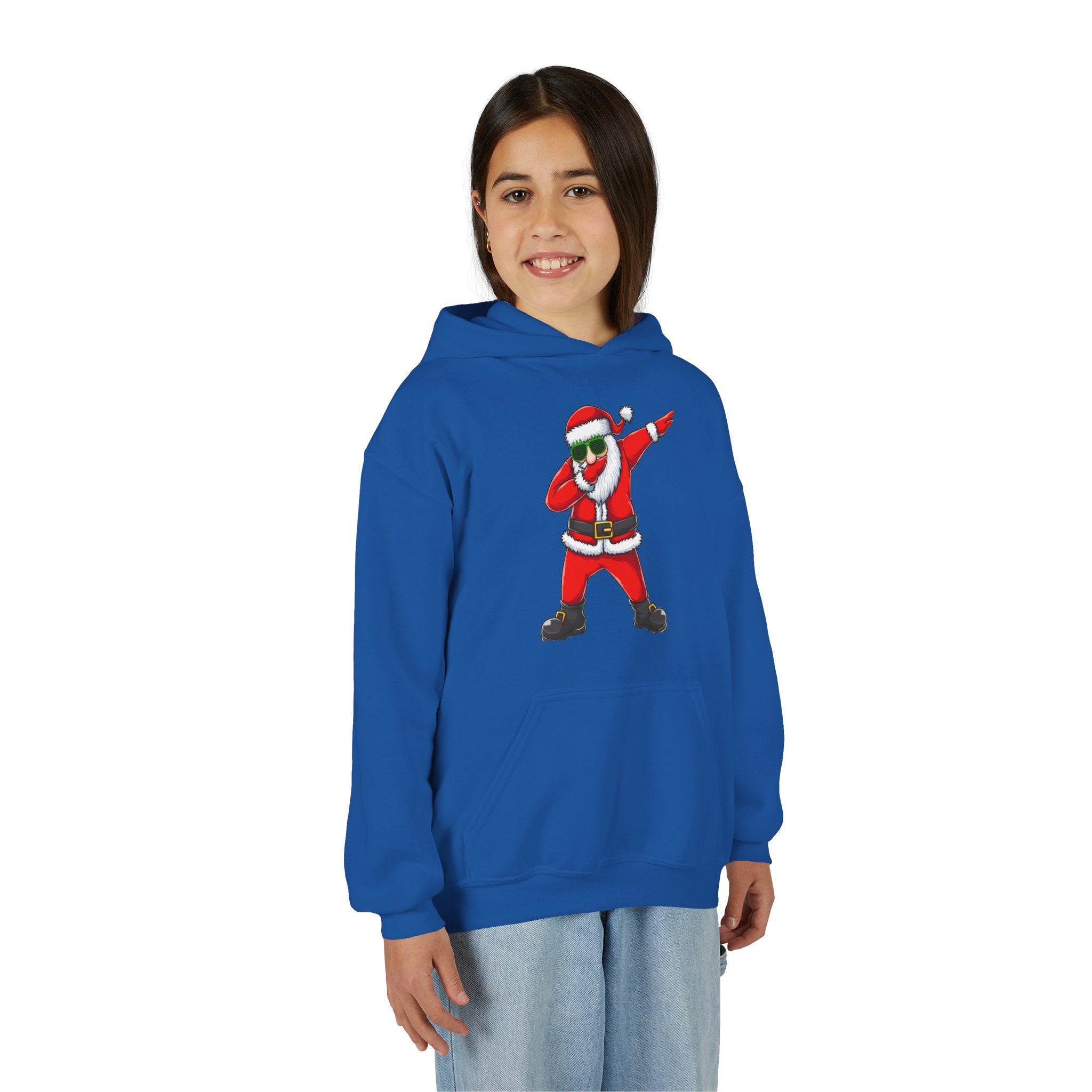 Dabbing Santa Youth Hoodie — Funny Christmas Kids Pullover