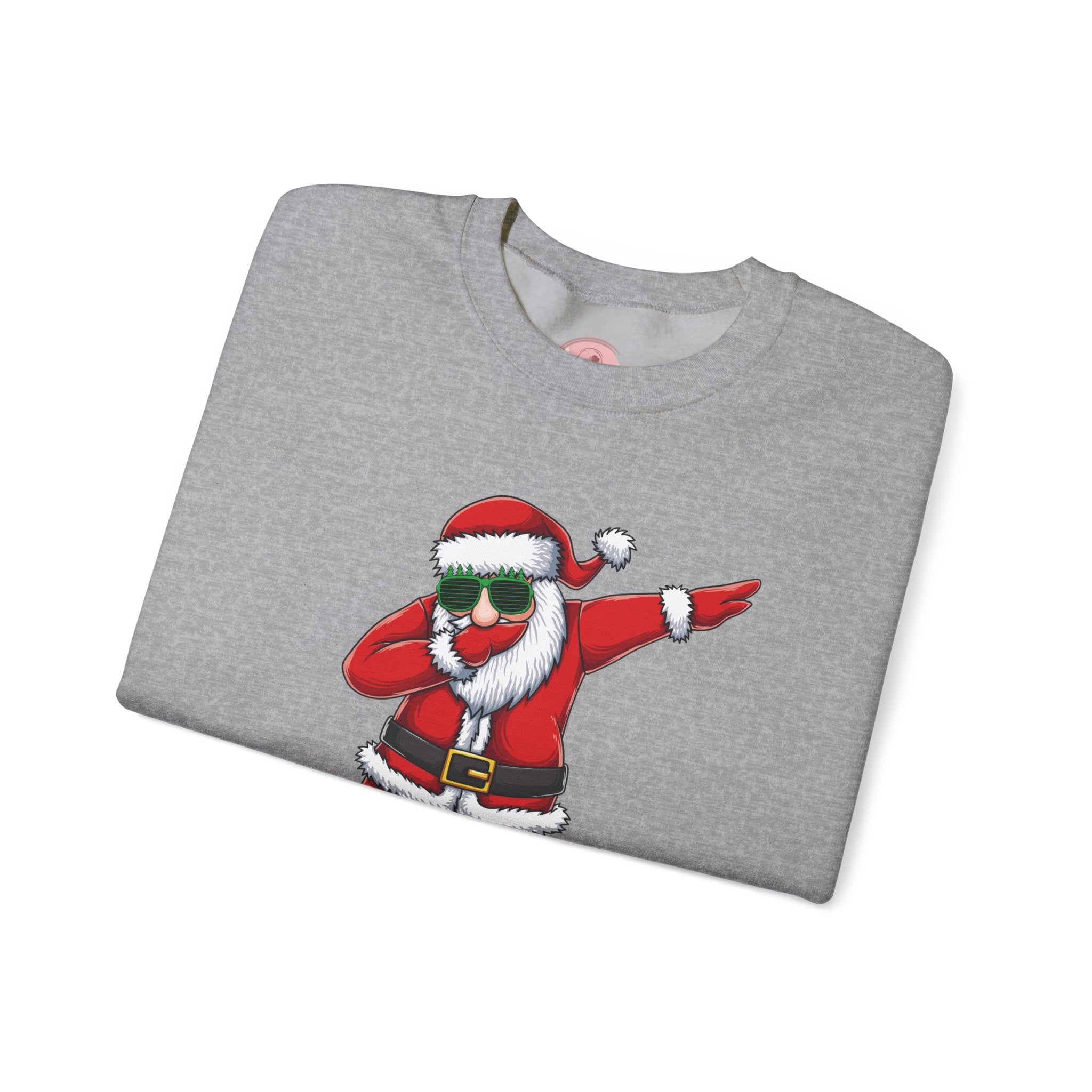 Dabbing Santa Sweatshirt — Funny Christmas Crewneck Holiday Pullover