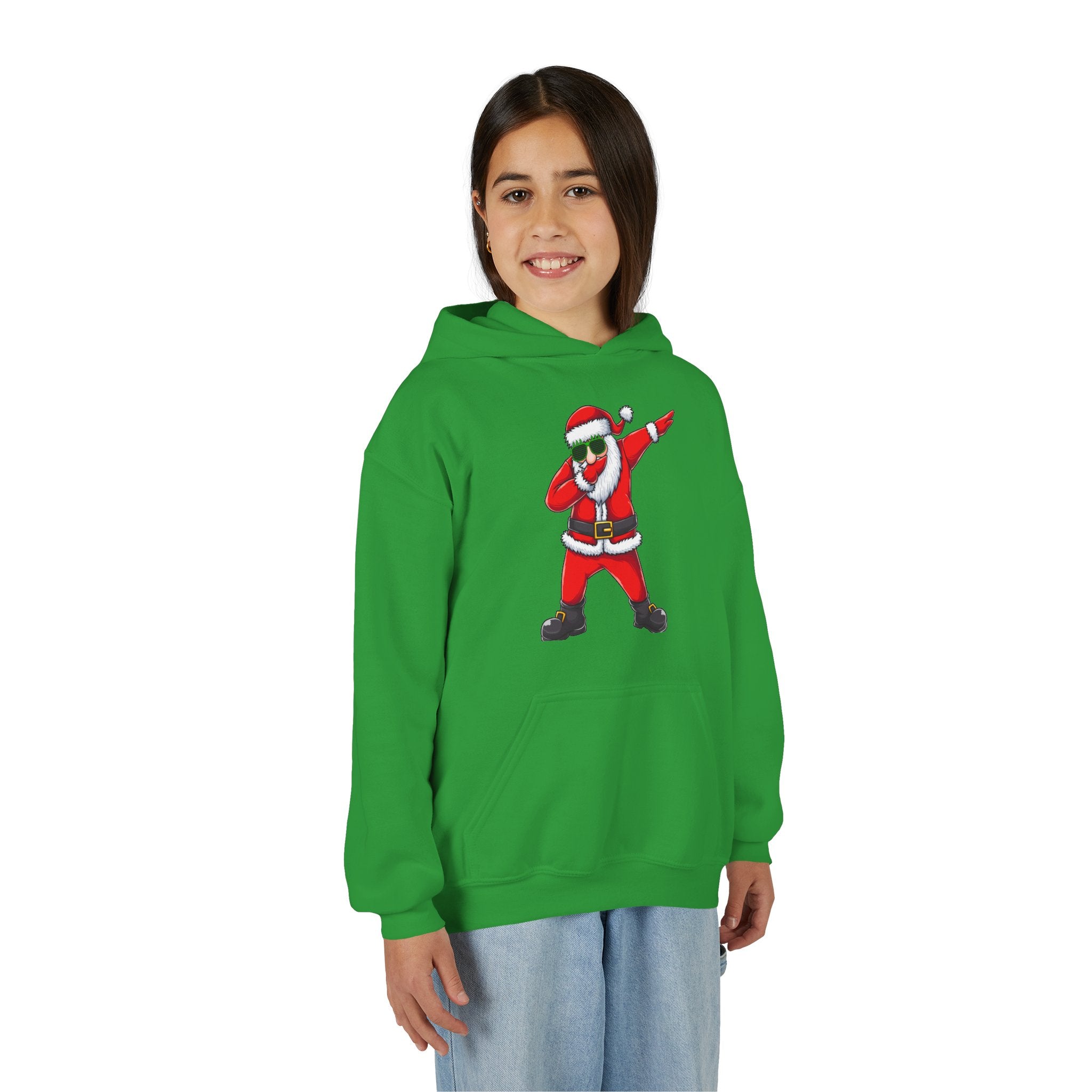 Dabbing Santa Youth Hoodie — Funny Christmas Kids Pullover