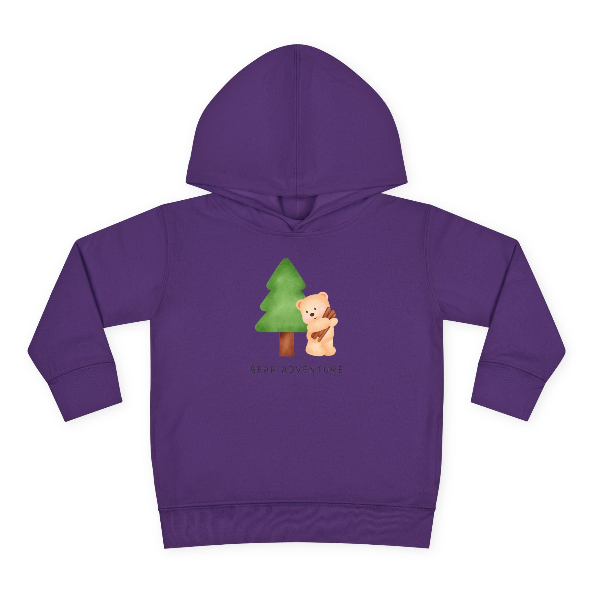 Toddler Hoodie — 'Bear Adventure' Cute Forest Bear Pullover for Kids