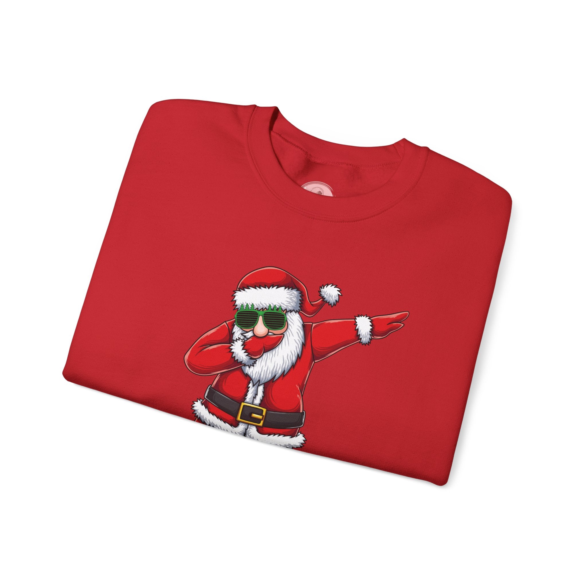 Dabbing Santa Sweatshirt — Funny Christmas Crewneck Holiday Pullover