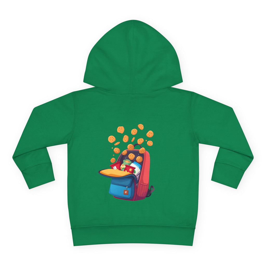 Toddler Hoodie - "Snack Dealer" Cute Snack Backpack Pullover