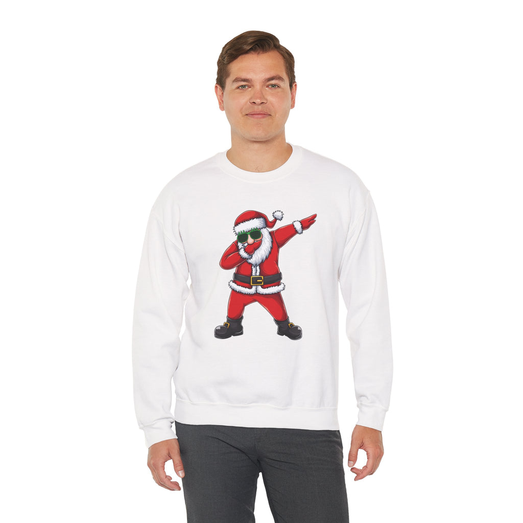 Dabbing Santa Sweatshirt — Funny Christmas Crewneck Holiday Pullover