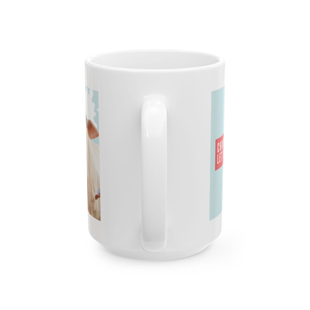 Cute Corgi Coffee Mug — “More Caffeine, Less Woo-ving!” Ceramic Tea Cup (11oz & 15oz)