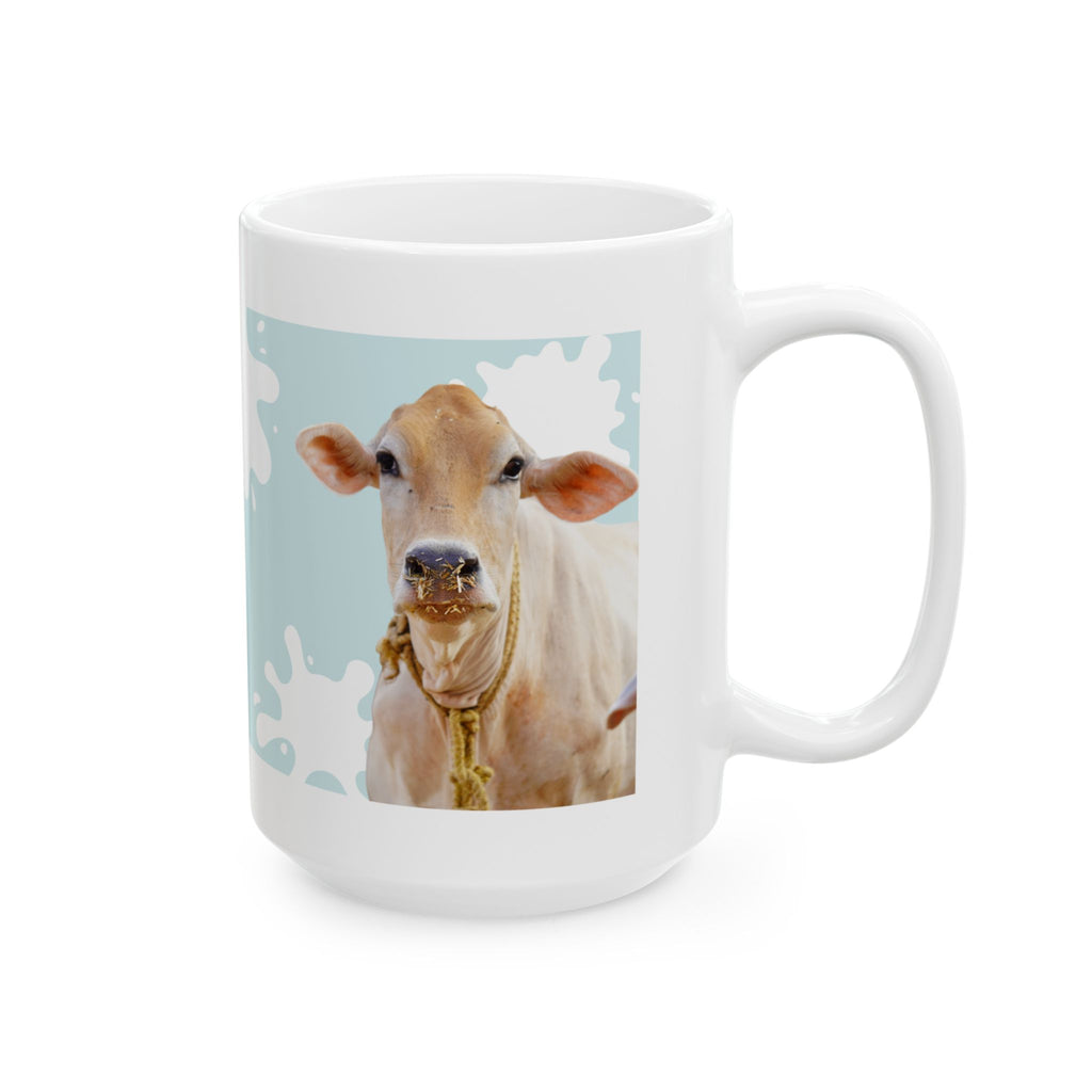 Cute Corgi Coffee Mug — “More Caffeine, Less Woo-ving!” Ceramic Tea Cup (11oz & 15oz)