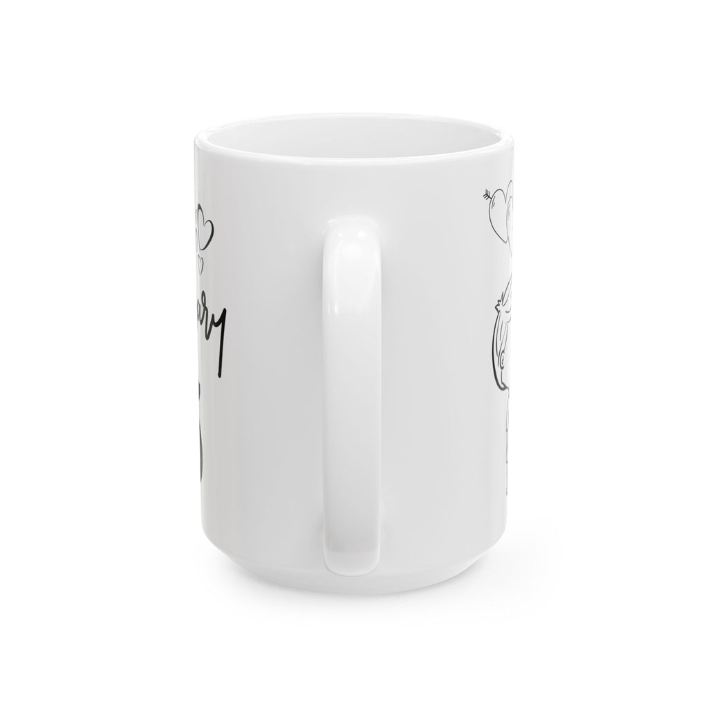 Anniversary 2 Years Ceramic Mug — Cute Couple Love Coffee Cup
