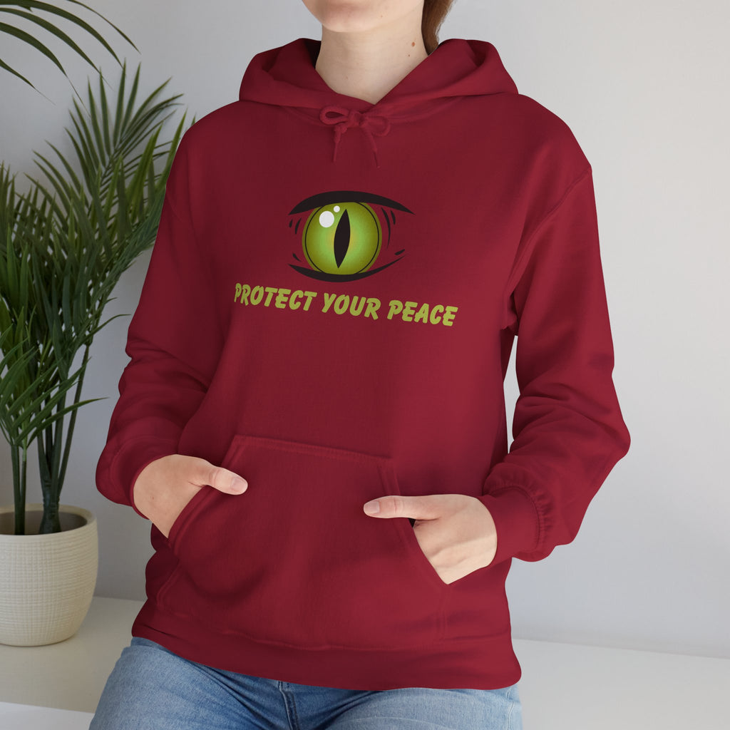 Hooded Sweatshirt - 'Protect Your Peace' Eye Design