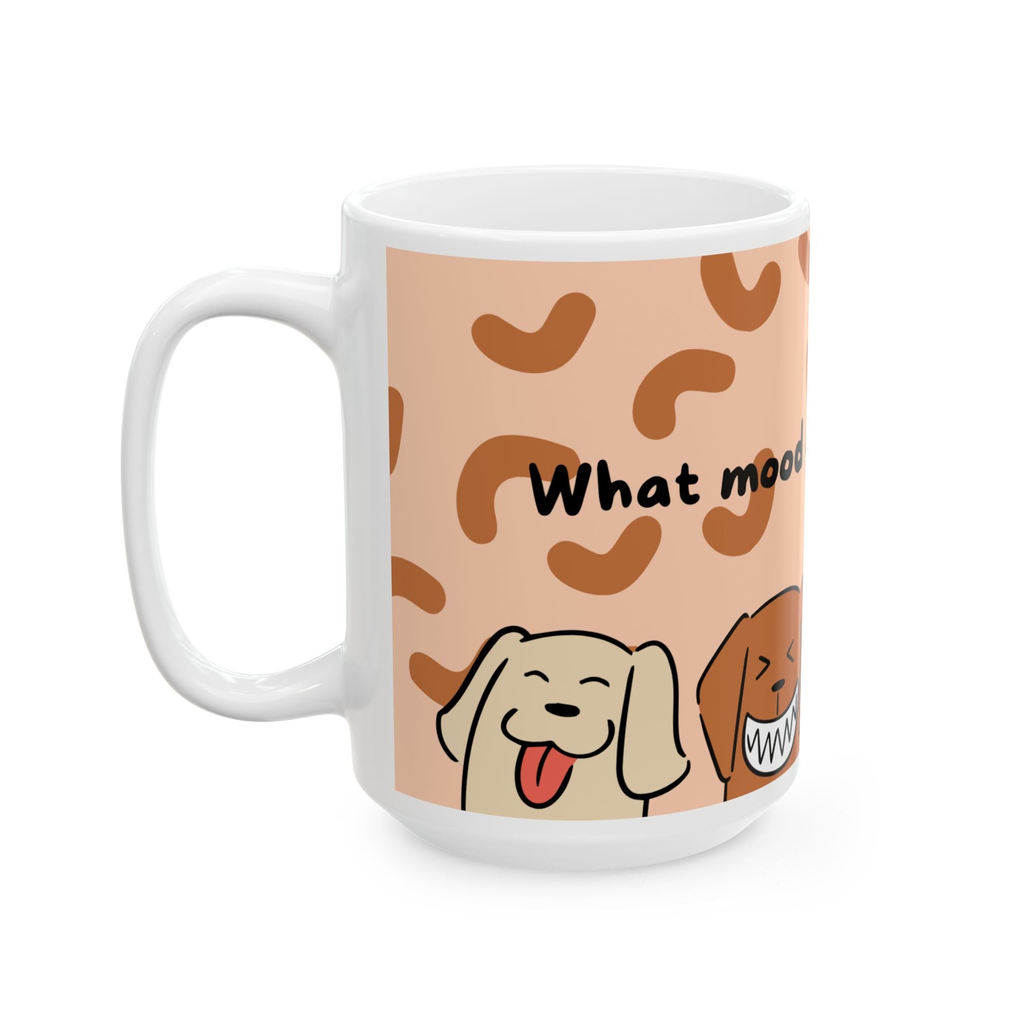 Dog Mood Ceramic Mug (11oz & 15oz) — Cute Mood Faces Coffee Tea Cup