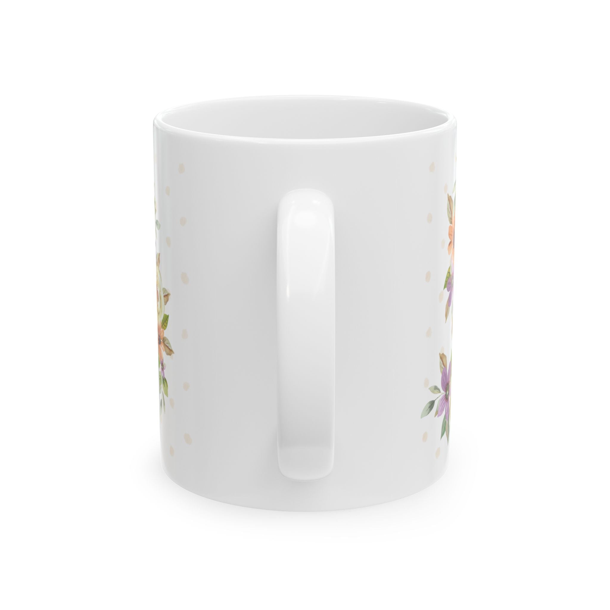 Inspirational Floral Mug — "Do Small Things with Great Love" Ceramic Coffee Cup (11oz/15oz)