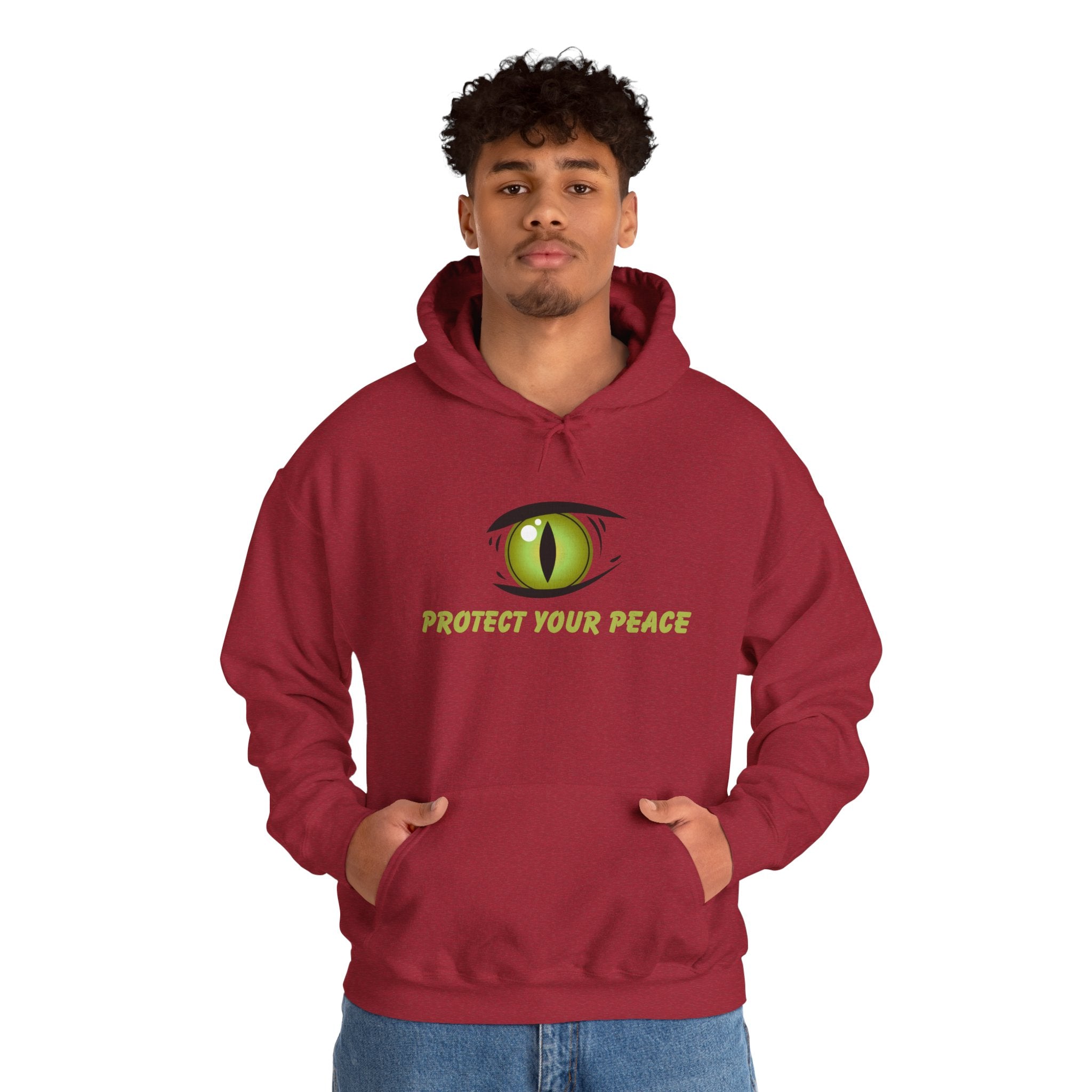 Hooded Sweatshirt - 'Protect Your Peace' Eye Design