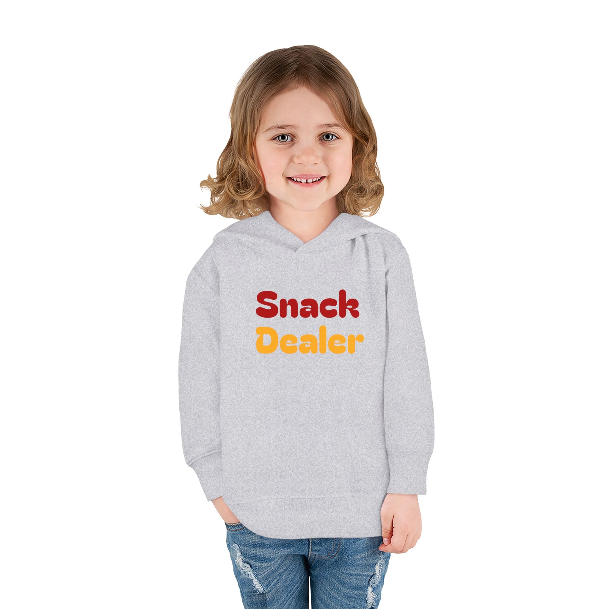 Toddler Hoodie - "Snack Dealer" Cute Snack Backpack Pullover