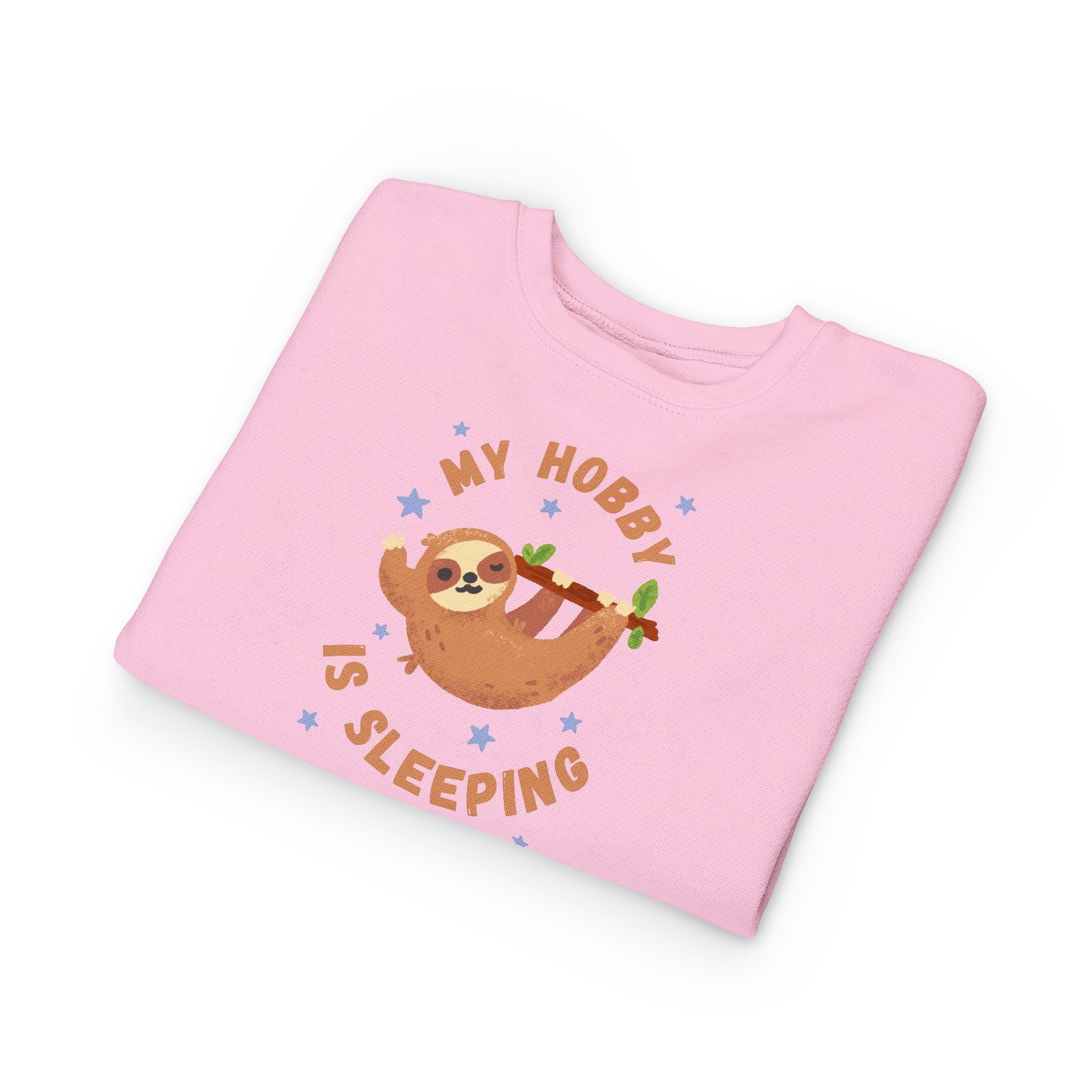 Sloth Toddler Sweatshirt - My Hobby is Sleeping - Soft Cozy Neutral Colors