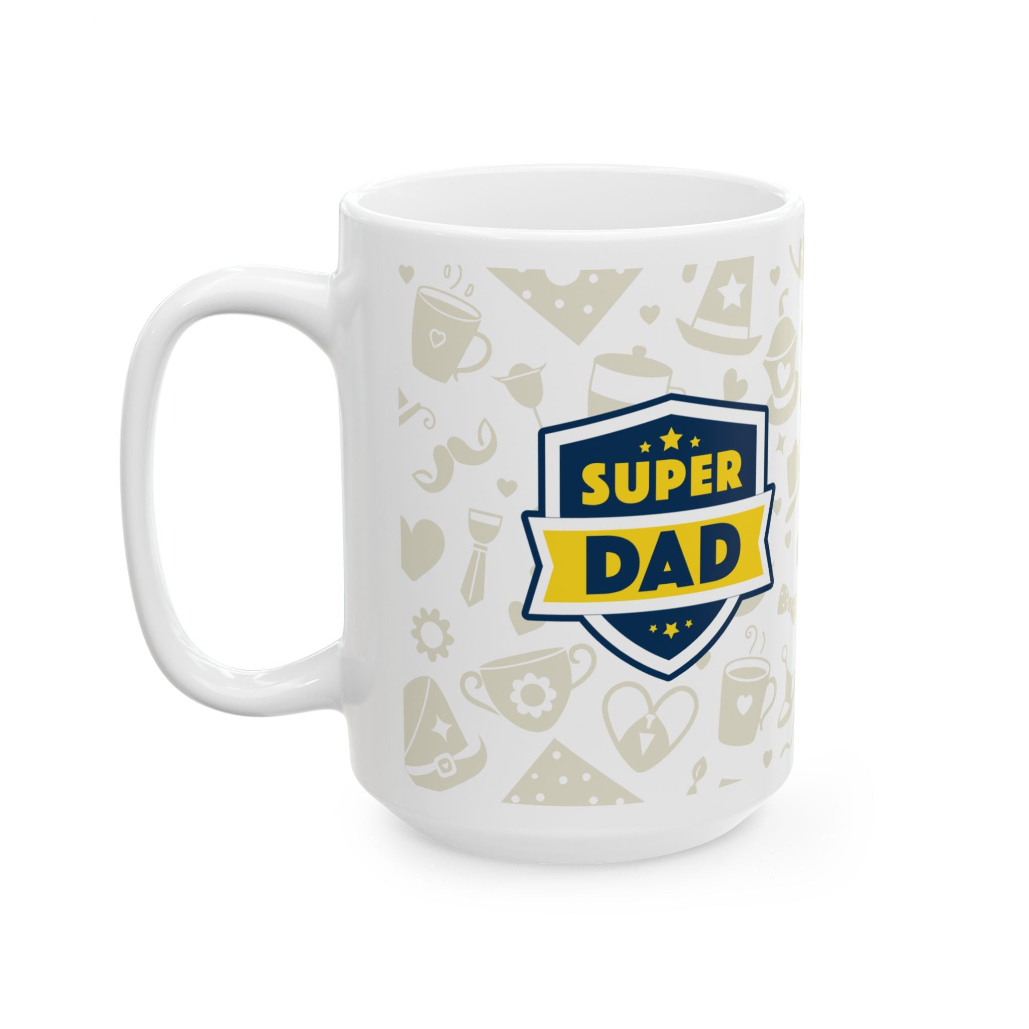 Super Dad Ceramic Mug — Fathers Day Coffee Cup (11oz & 15oz)