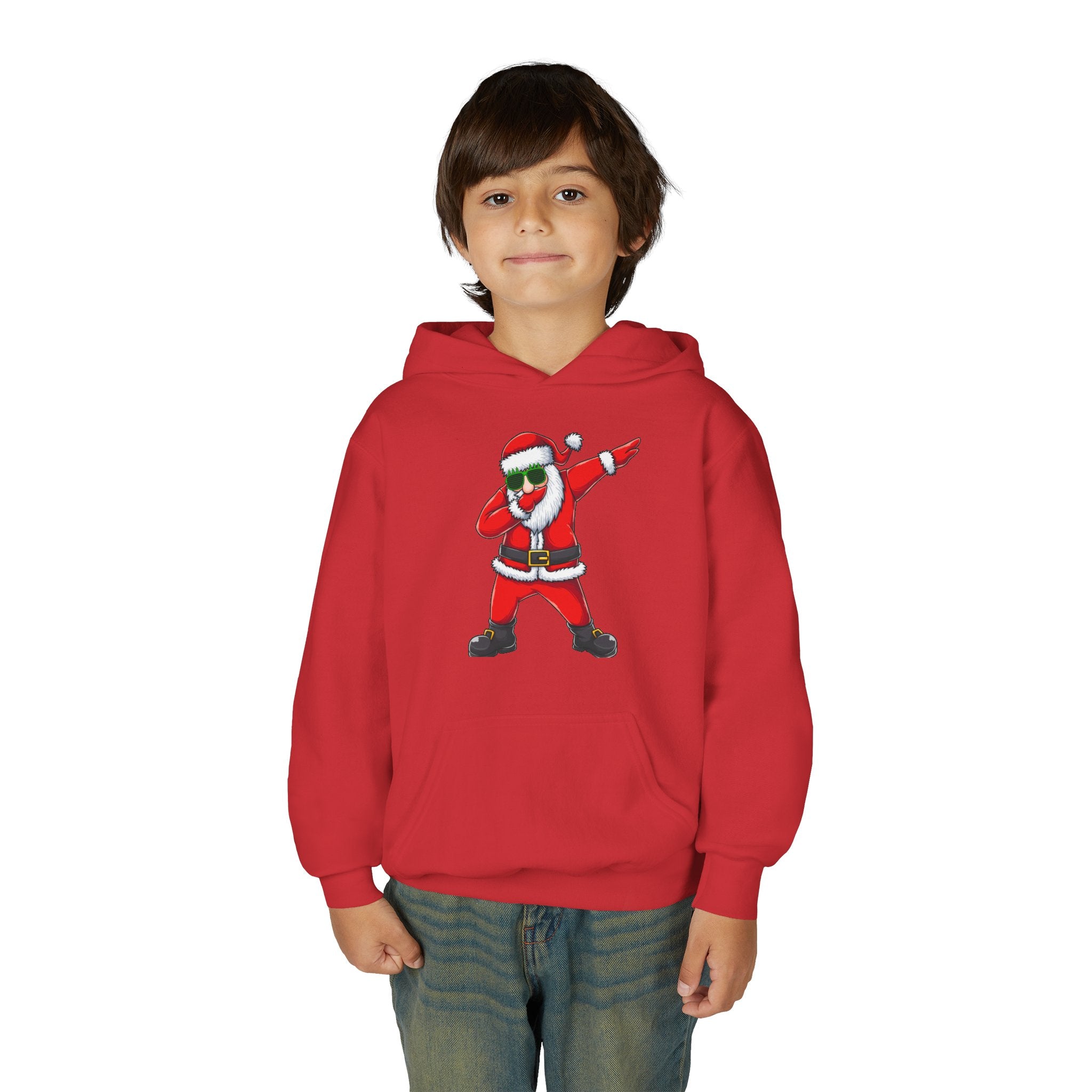 Dabbing Santa Youth Hoodie — Funny Christmas Kids Pullover