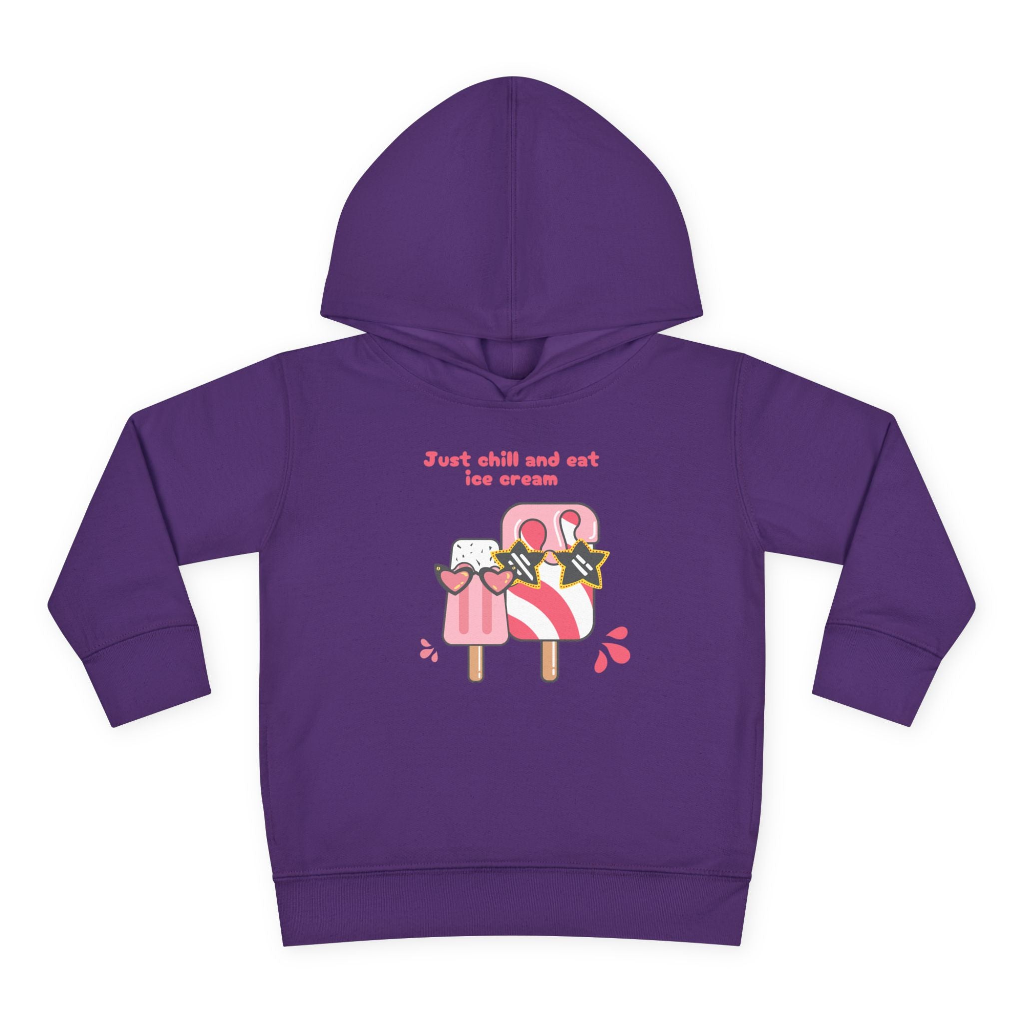 Just Chill and Eat Ice Cream Toddler Hoodie