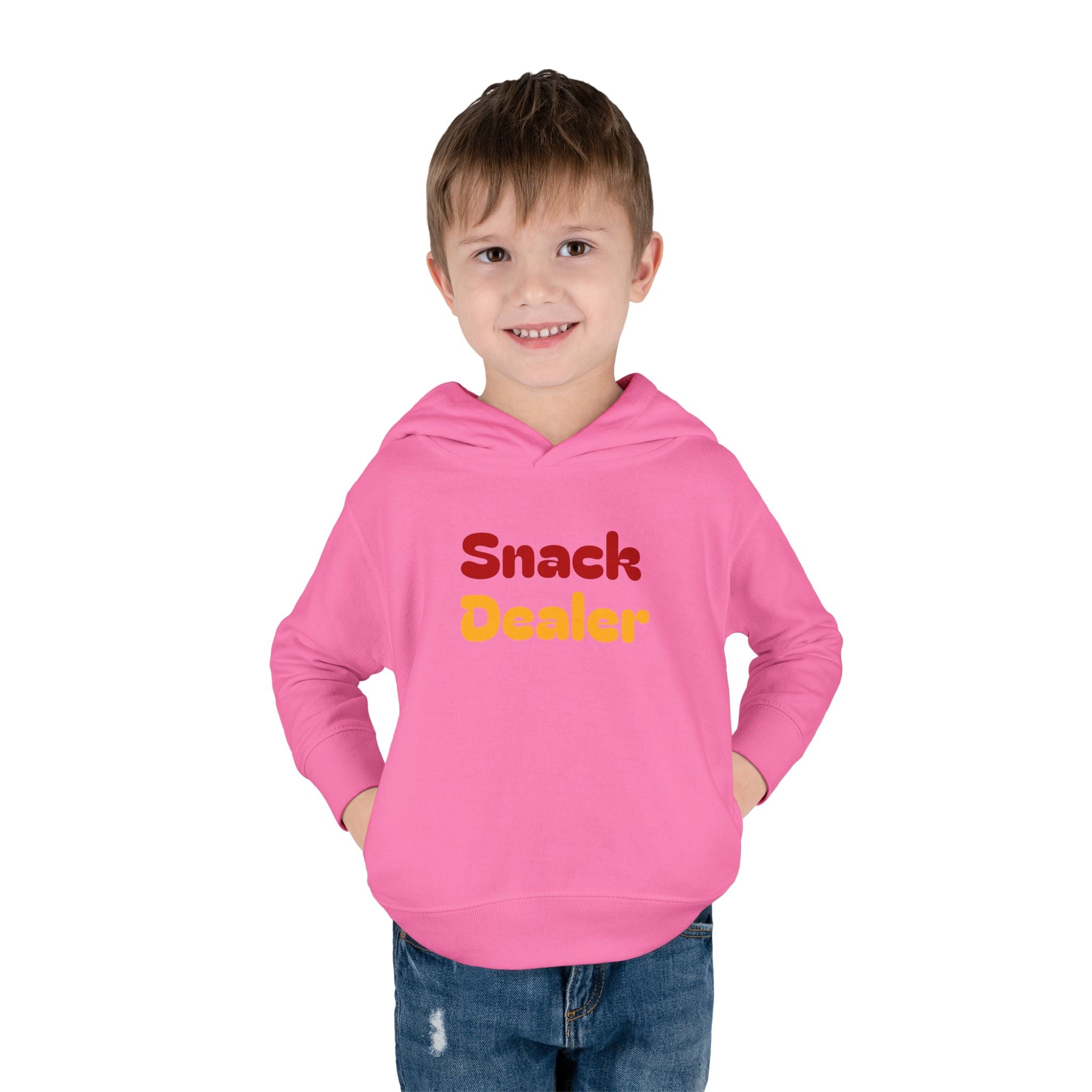 Toddler Hoodie - "Snack Dealer" Cute Snack Backpack Pullover
