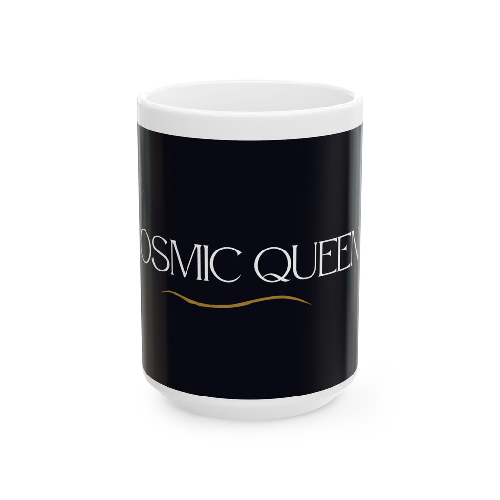 Cosmic Queen Black Ceramic Mug (11oz & 15oz) – Astrology Gift
