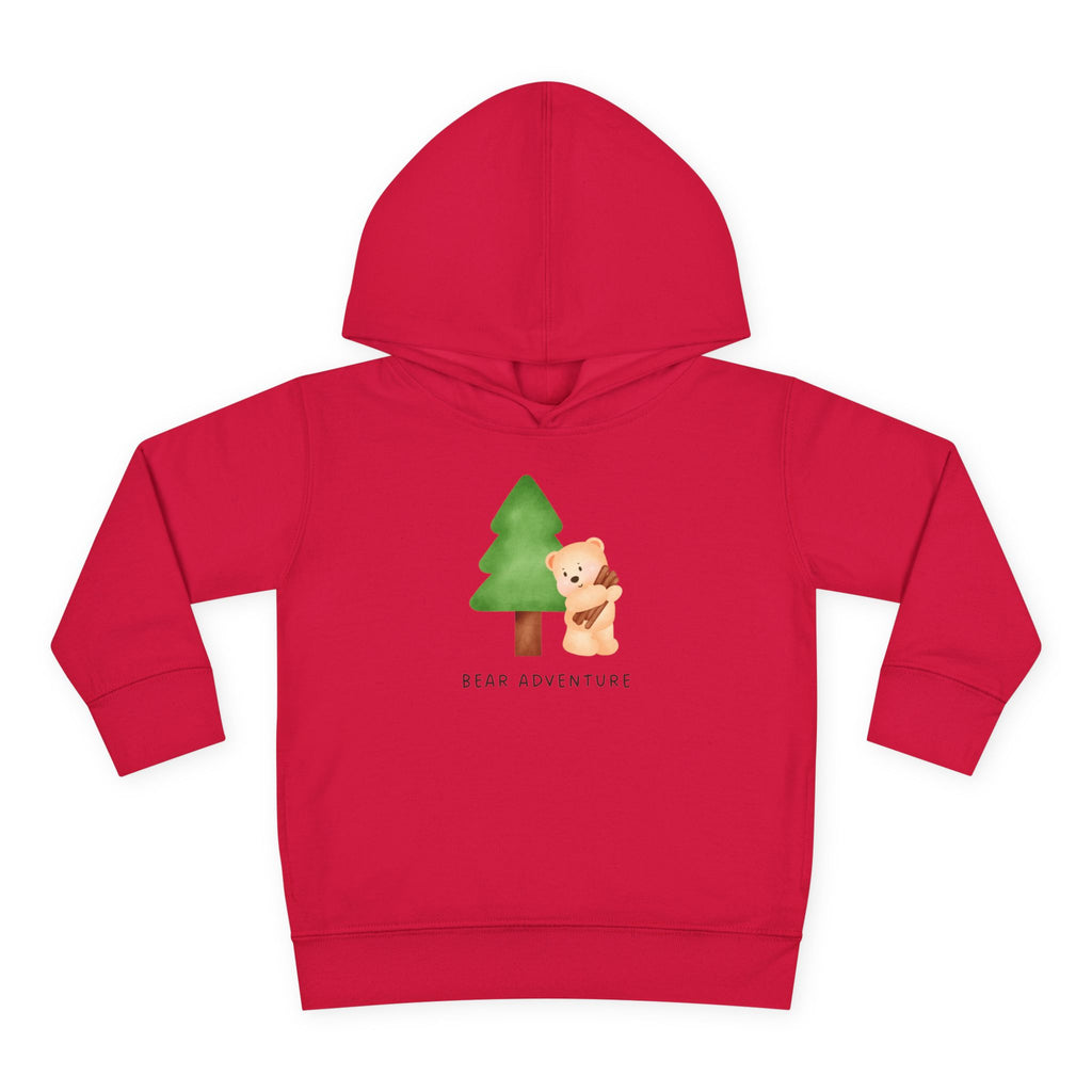 Toddler Hoodie — 'Bear Adventure' Cute Forest Bear Pullover for Kids