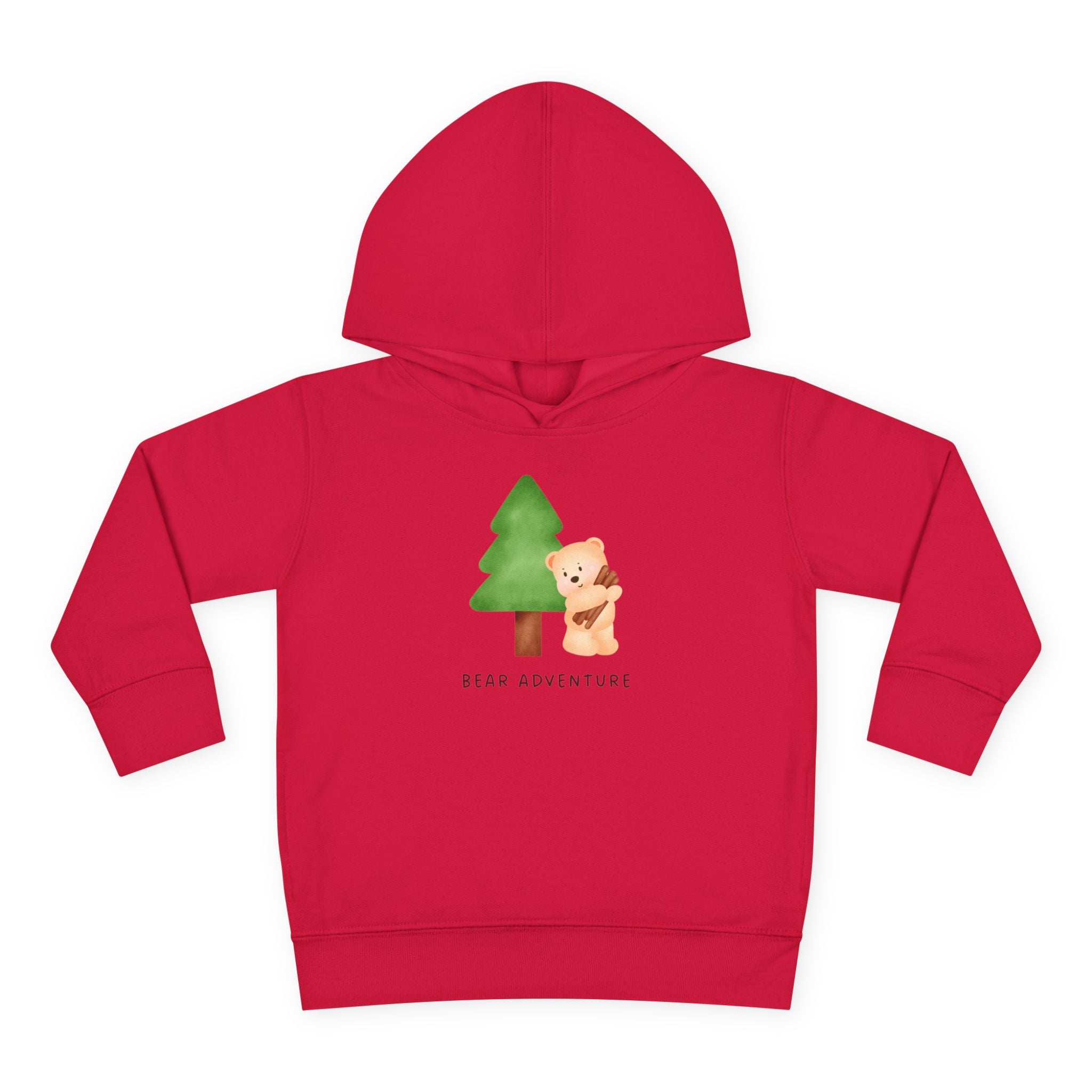Toddler Hoodie — 'Bear Adventure' Cute Forest Bear Pullover for Kids