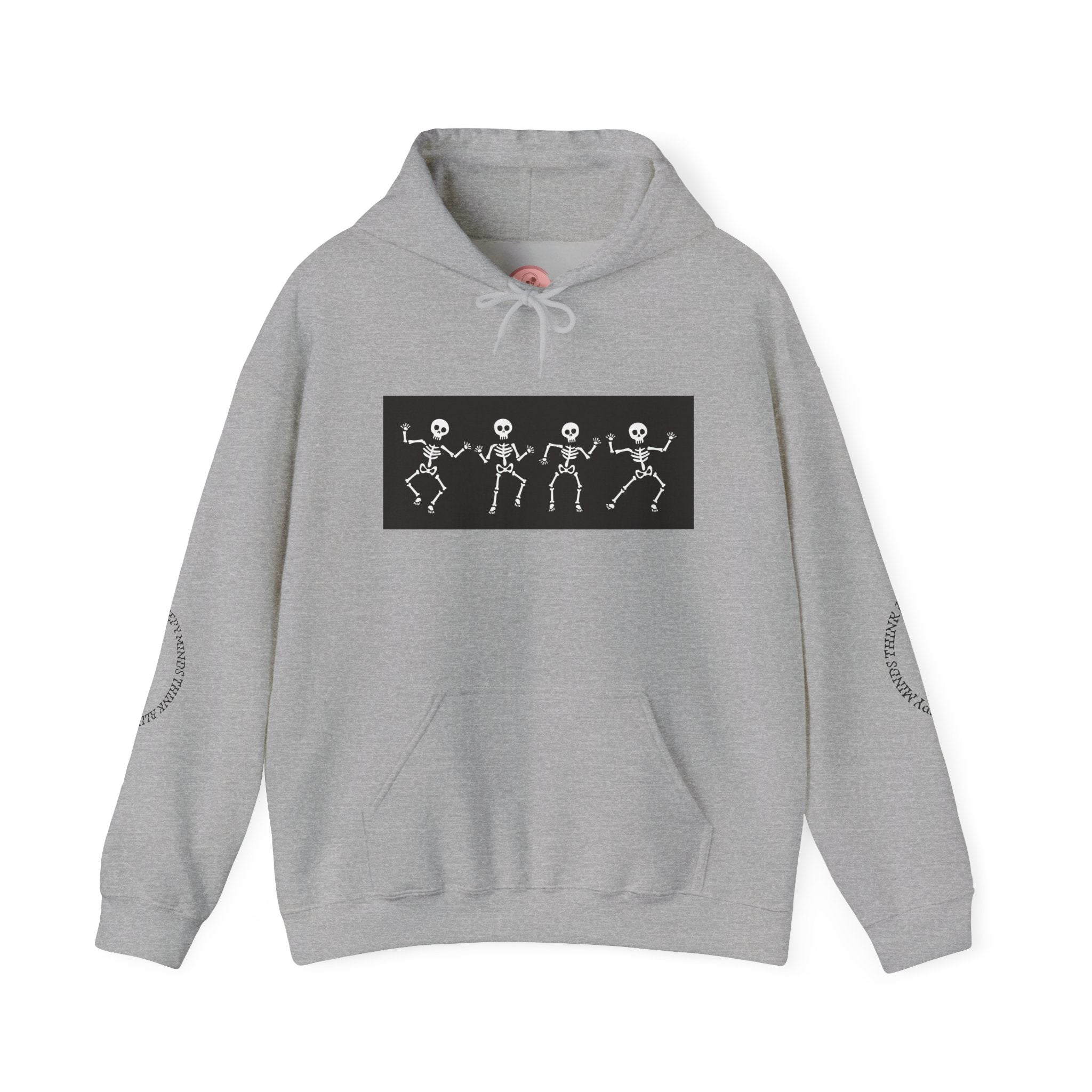 Floral Skull Hoodie - Cozy Unisex Sweatshirt for Art and Gothic Fashion Enthusiasts