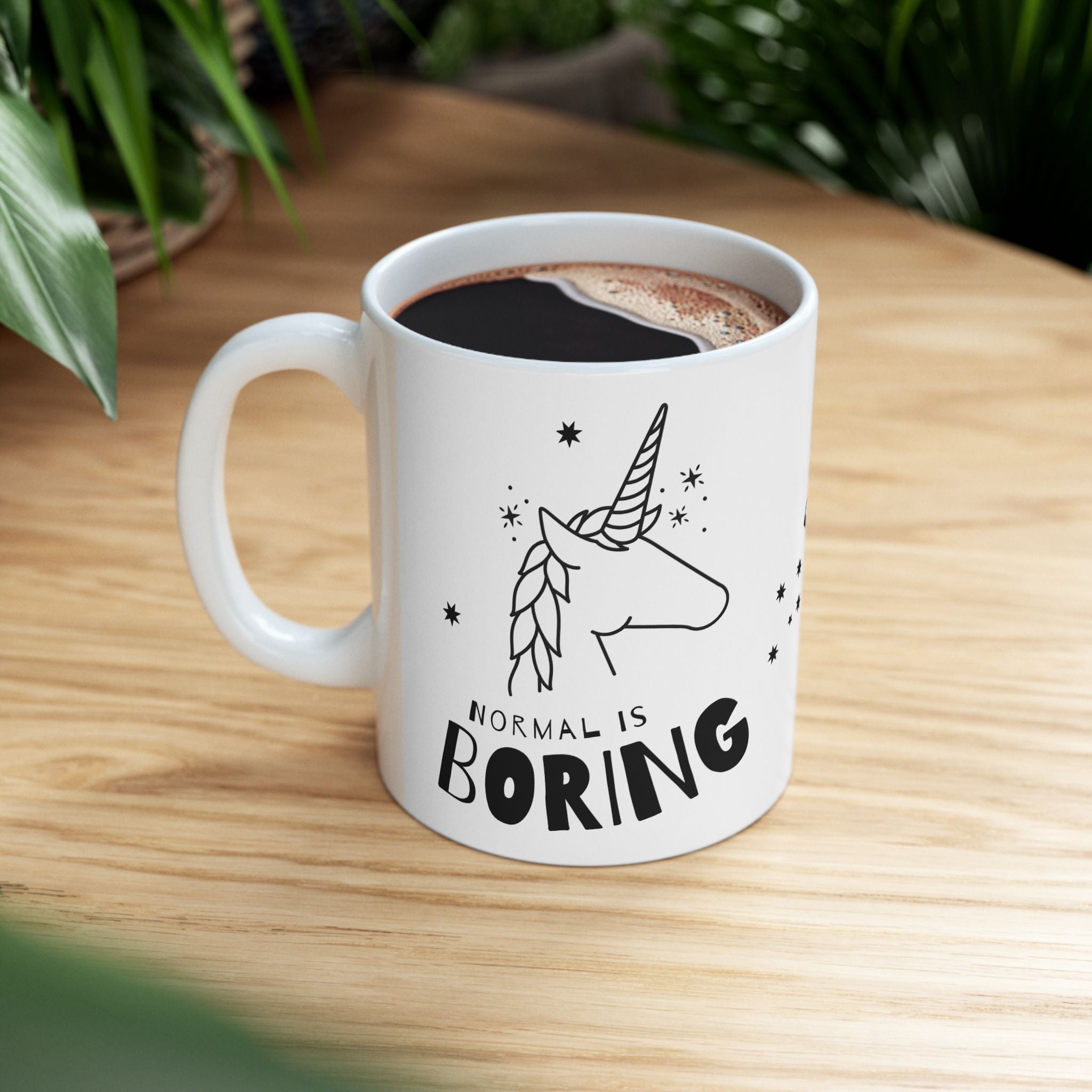 Inspirational Unicorn Mug – "Be A Unicorn" Ceramic Coffee Cup (11oz, 15oz)