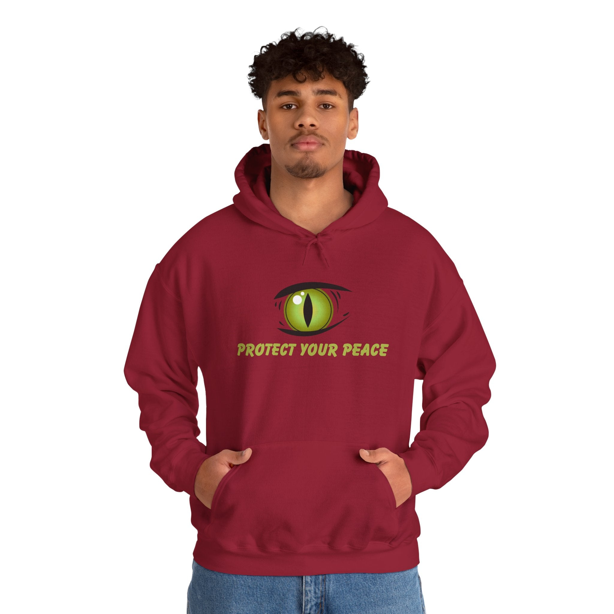 Hooded Sweatshirt - 'Protect Your Peace' Eye Design