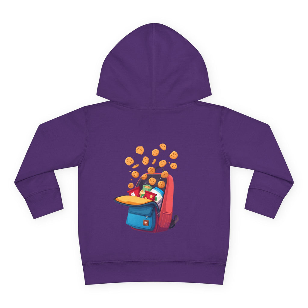 Toddler Hoodie - "Snack Dealer" Cute Snack Backpack Pullover