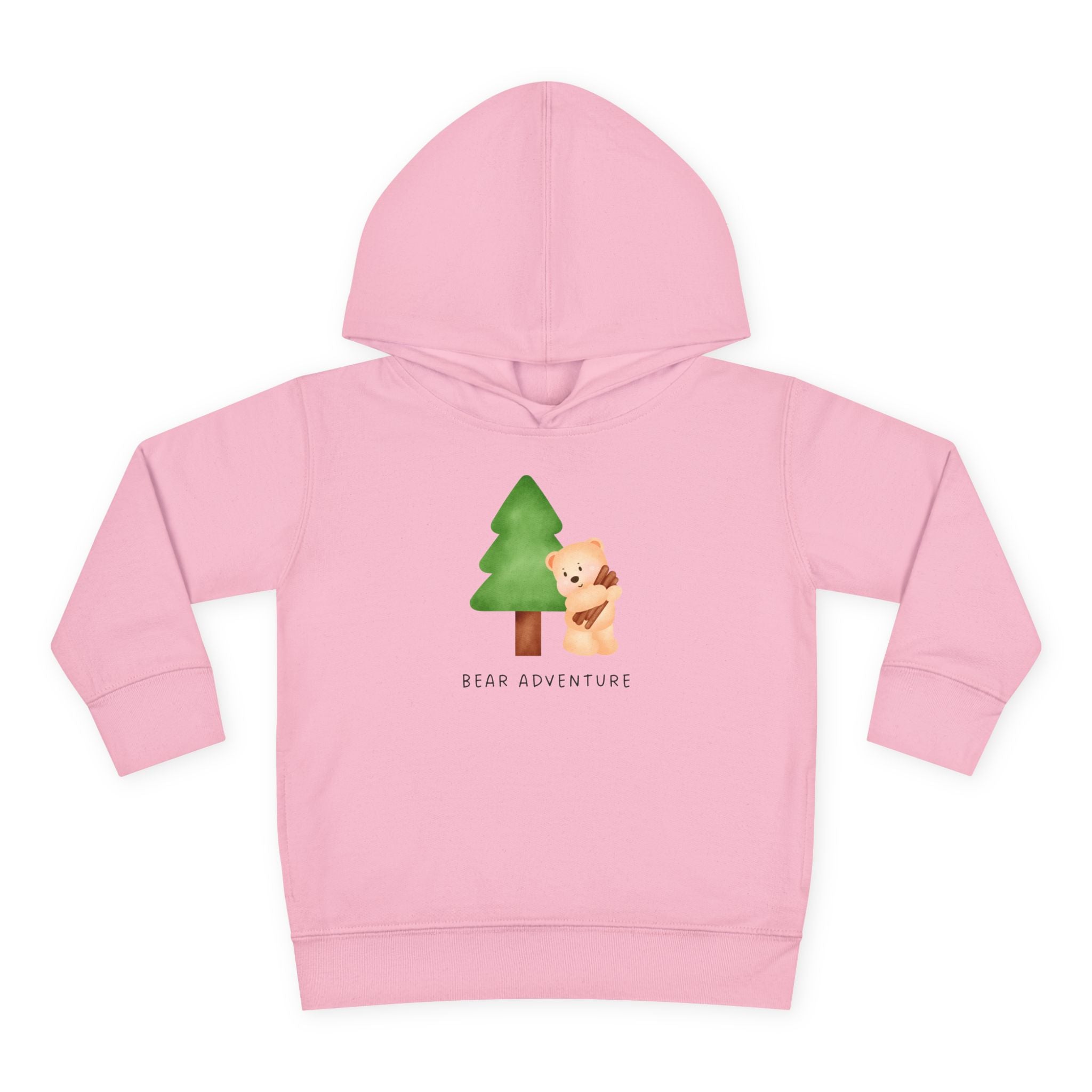 Toddler Hoodie — 'Bear Adventure' Cute Forest Bear Pullover for Kids