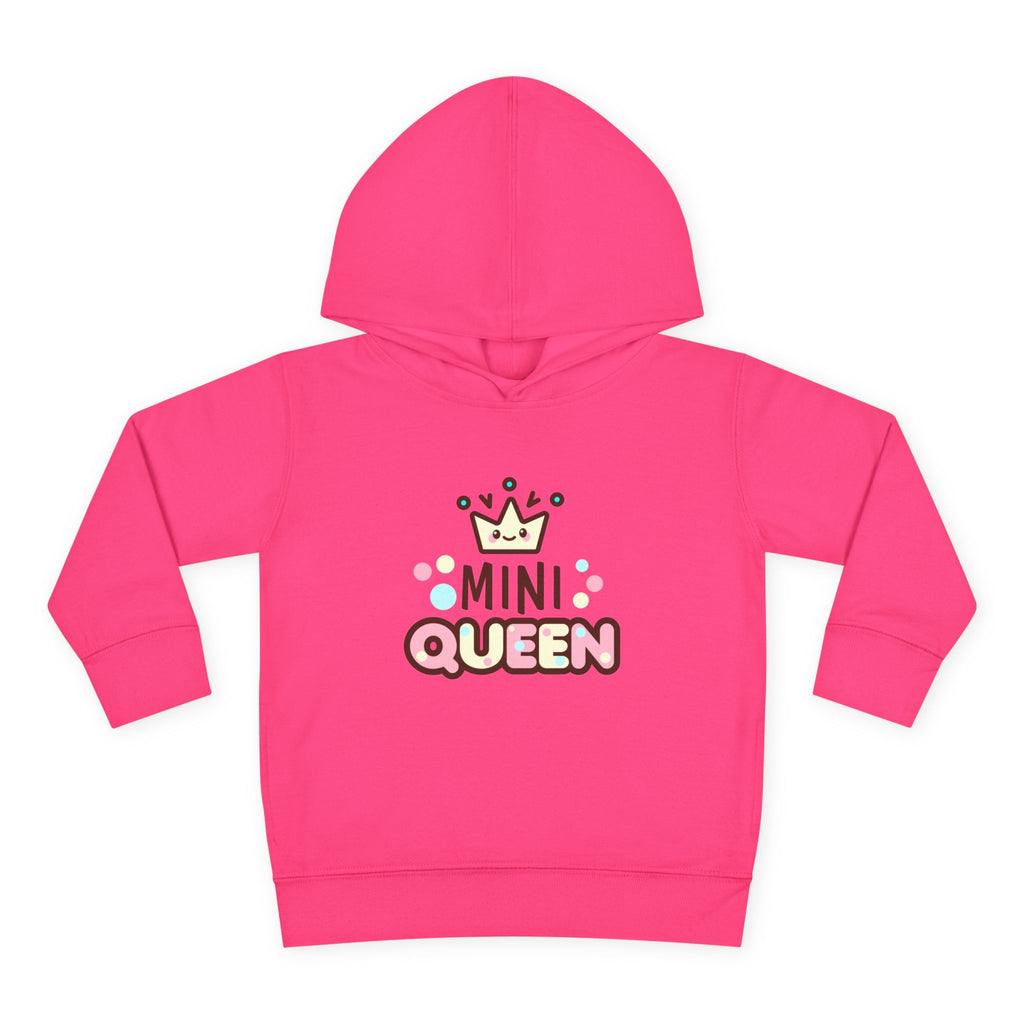 Toddler Fleece Hoodie - Mini Queen Graphic - Cozy and Playful Kids Sweatshirt