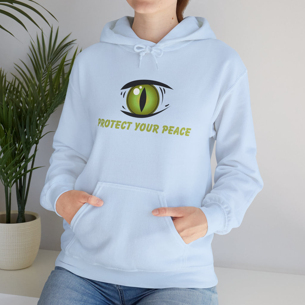 Hooded Sweatshirt - 'Protect Your Peace' Eye Design