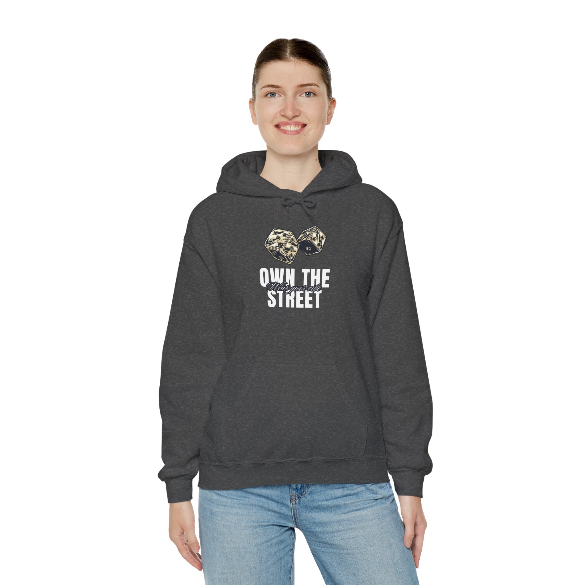 Own The Street Hoodie — Dice Graphic Streetwear Pullover