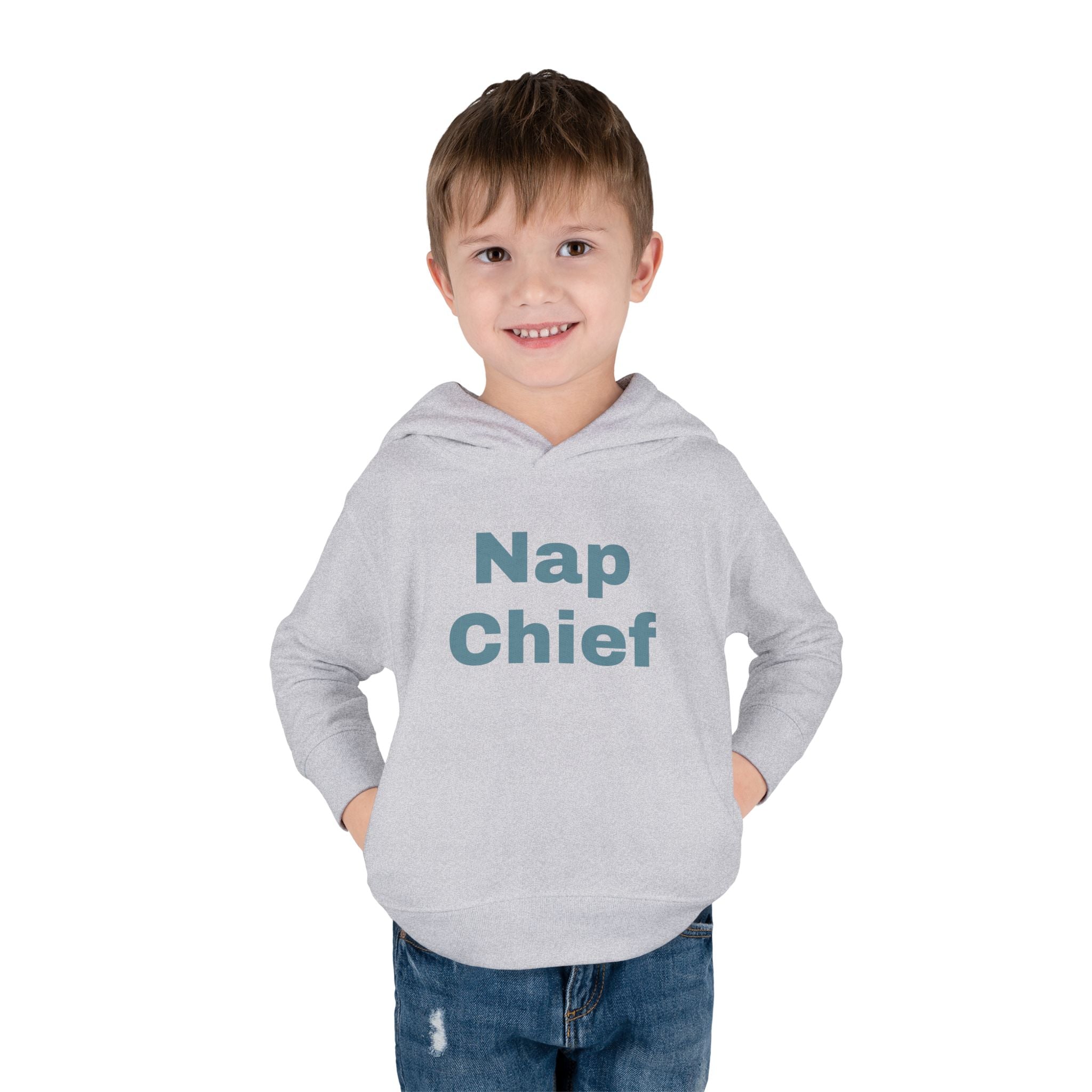 Toddler Fleece Hoodie - Nap Chief Bear Design