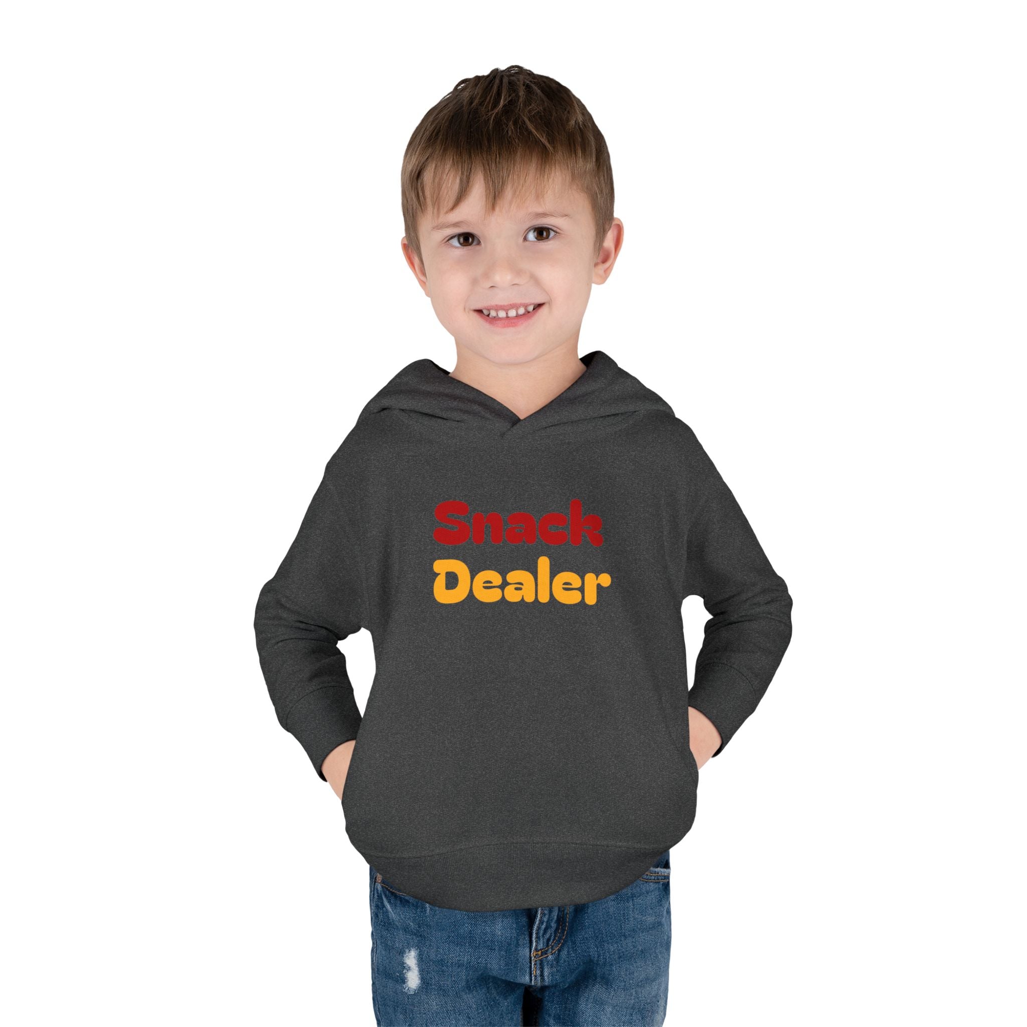 Toddler Hoodie - "Snack Dealer" Cute Snack Backpack Pullover