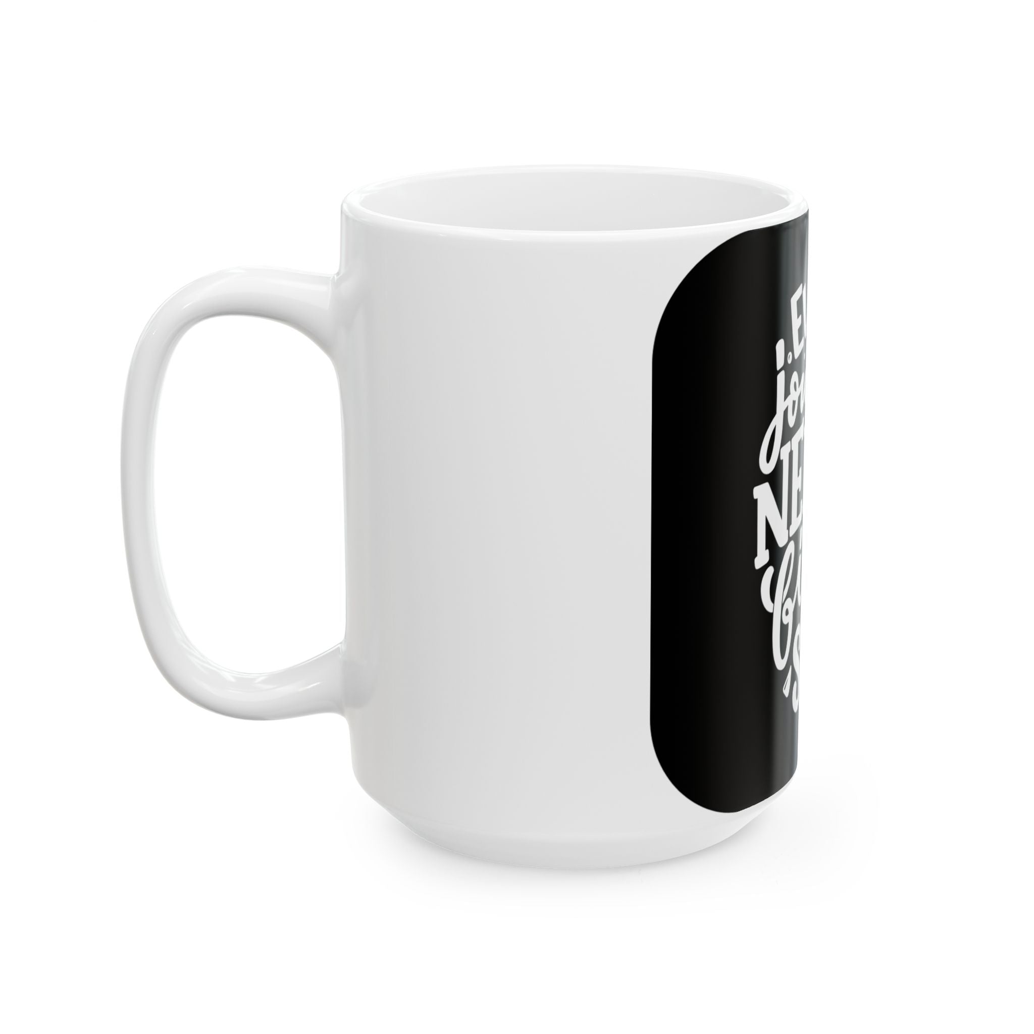 Motivational Ceramic Mug — “Every Journey Needs a First Step” Inspirational Coffee Cup