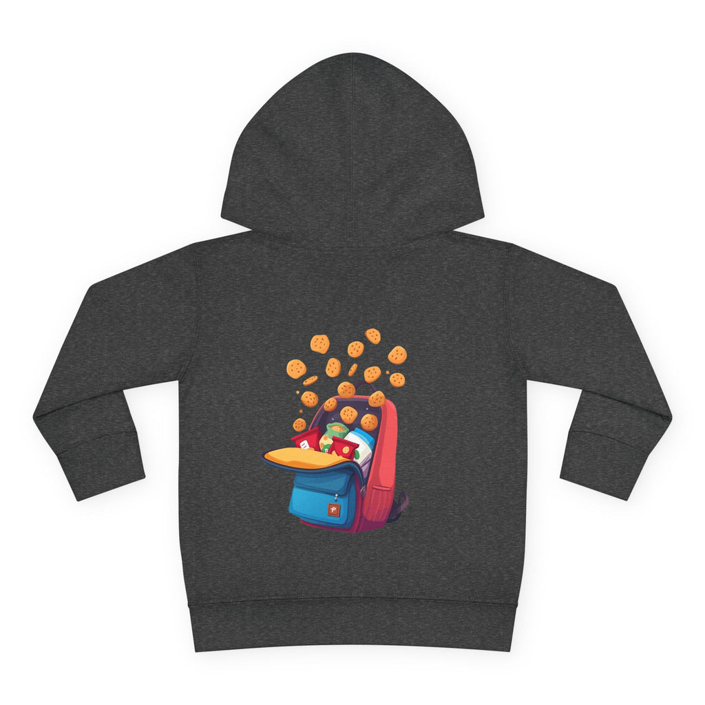 Toddler Hoodie - "Snack Dealer" Cute Snack Backpack Pullover
