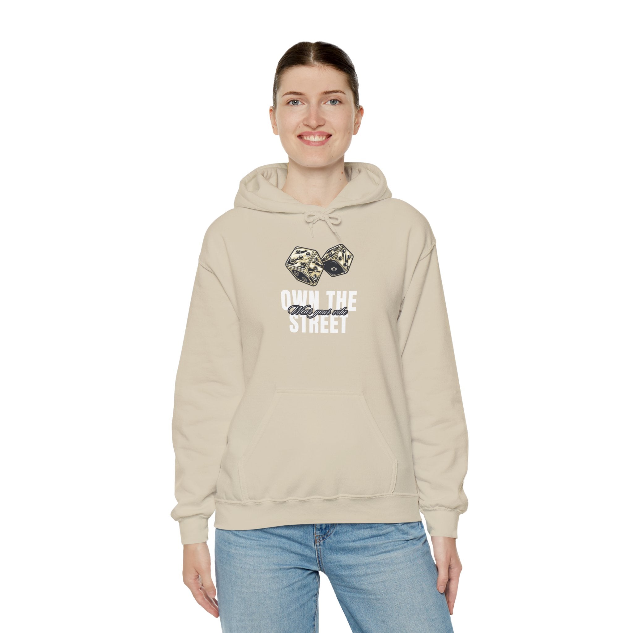 Own The Street Hoodie — Dice Graphic Streetwear Pullover