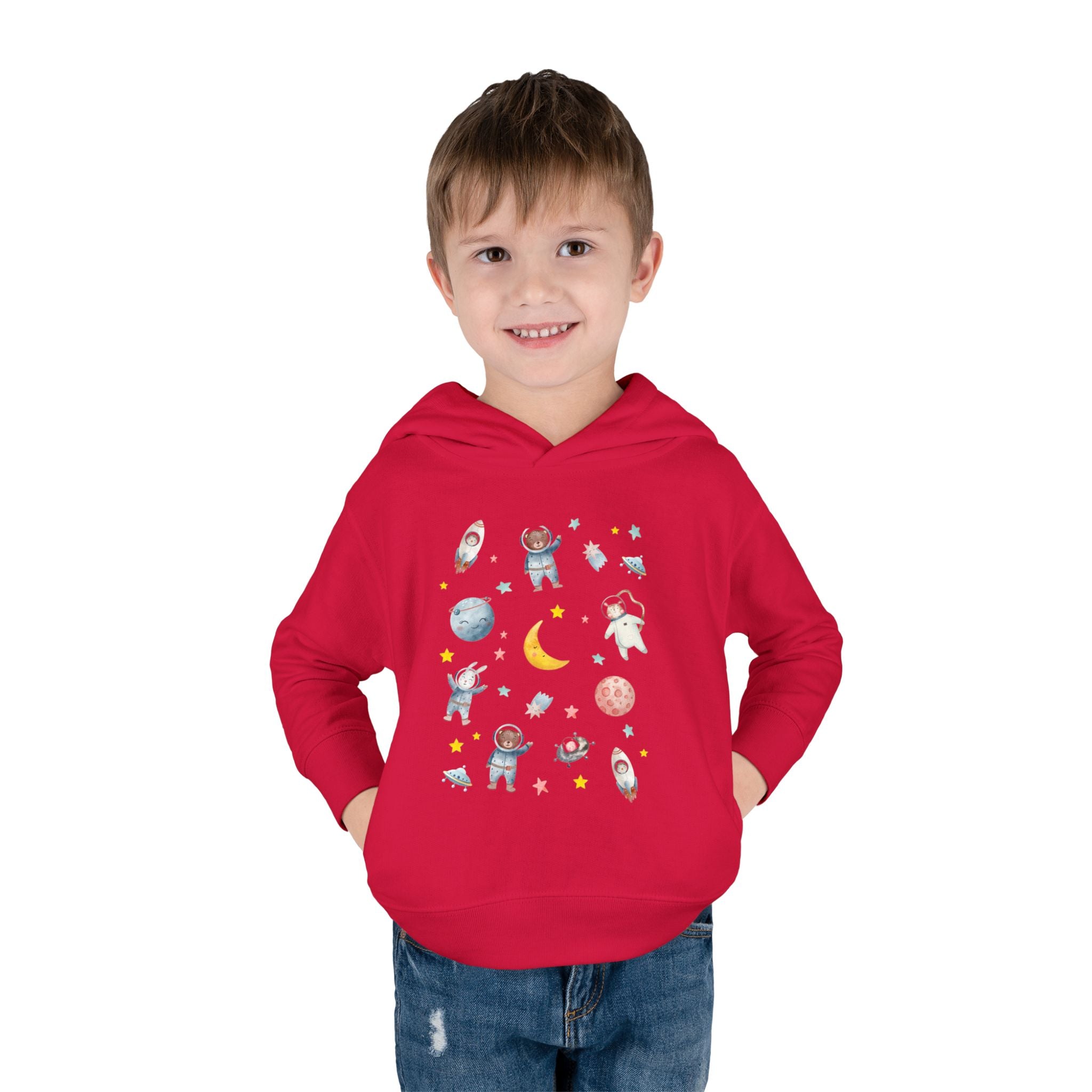 Toddler Space Hoodie — Cute Astronauts, Planets & Stars Pullover
