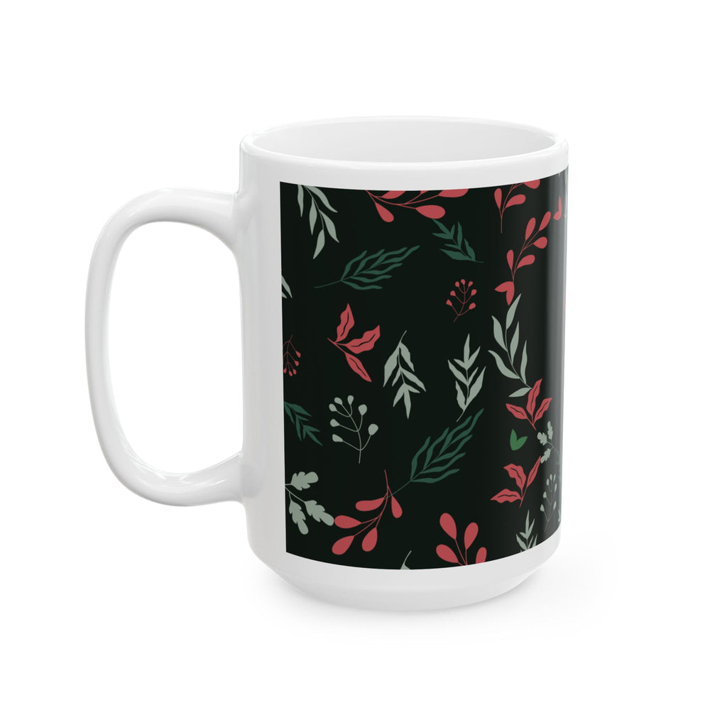 You + Me Together Forever Floral Ceramic Mug