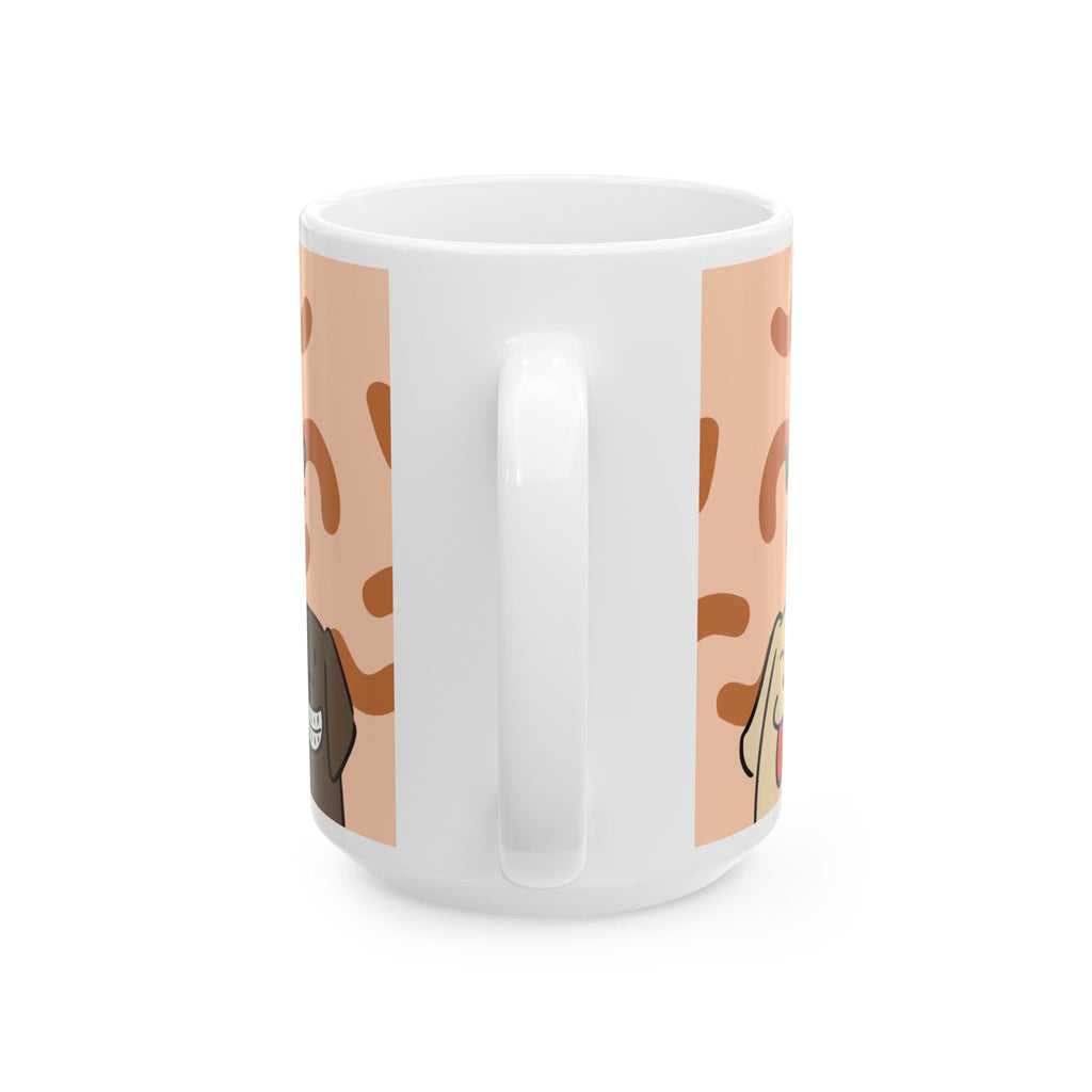 Dog Mood Ceramic Mug (11oz & 15oz) — Cute Mood Faces Coffee Tea Cup