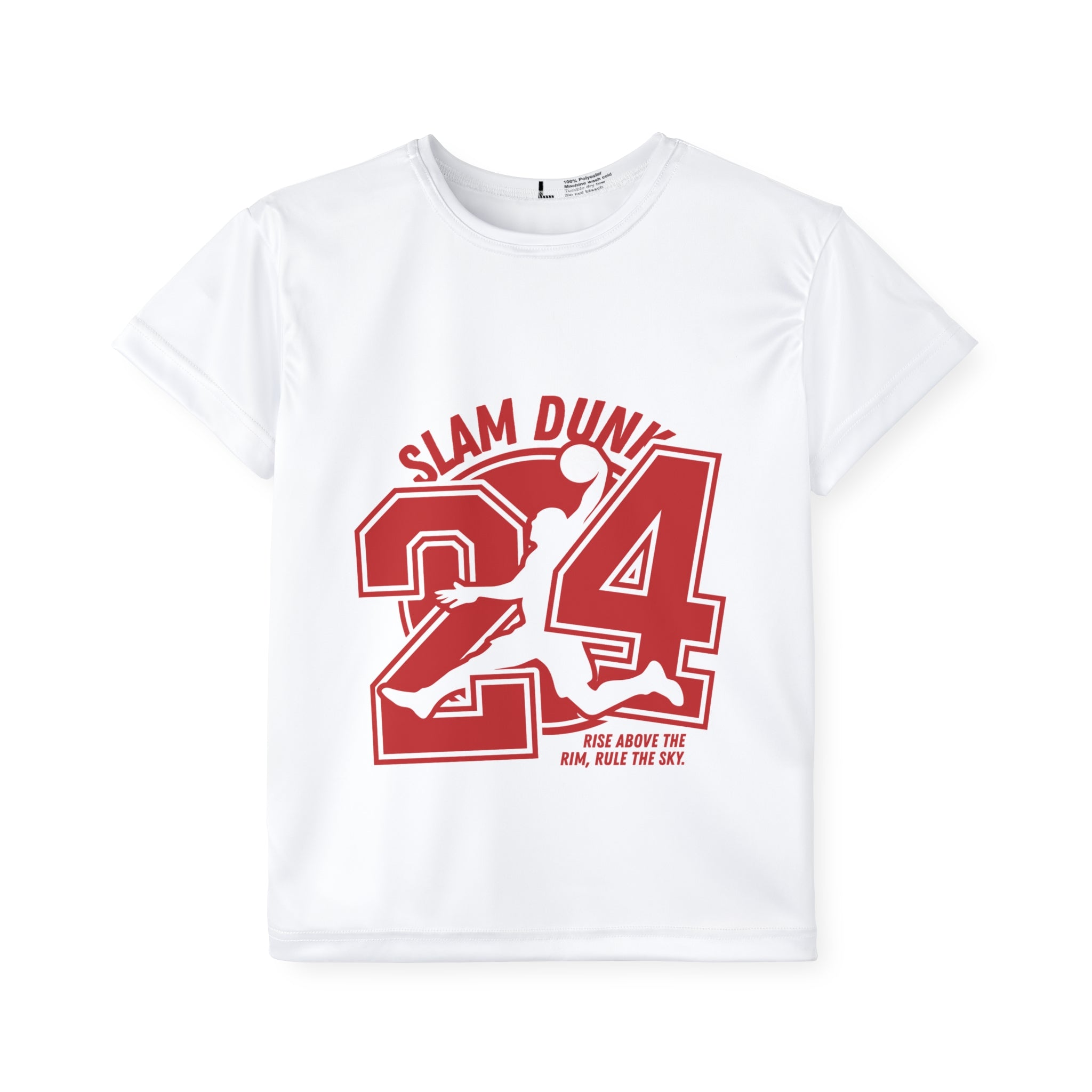Kids Basketball Jersey — "Slam Dunk 24" Youth Sports Tee