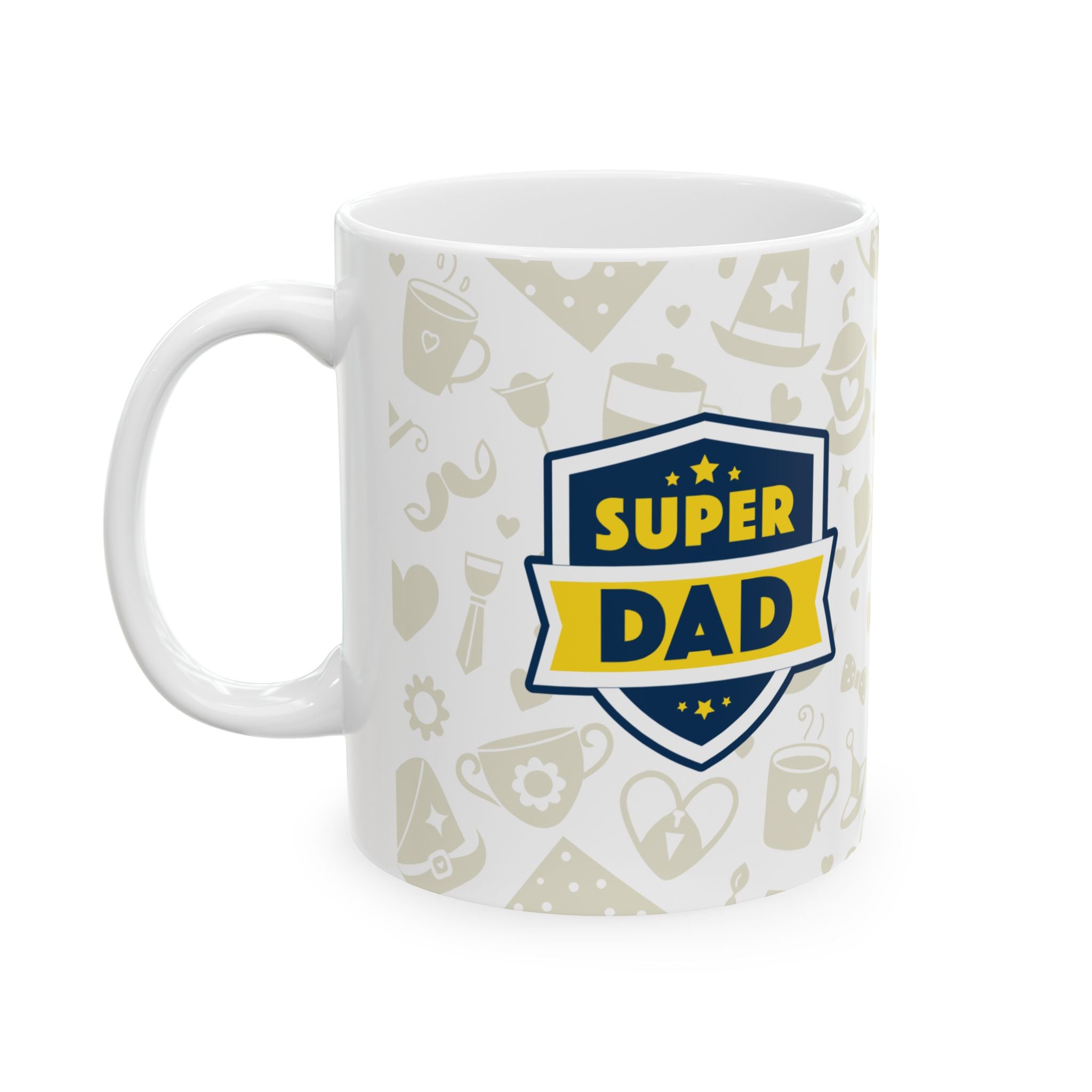 Super Dad Ceramic Mug — Fathers Day Coffee Cup (11oz & 15oz)