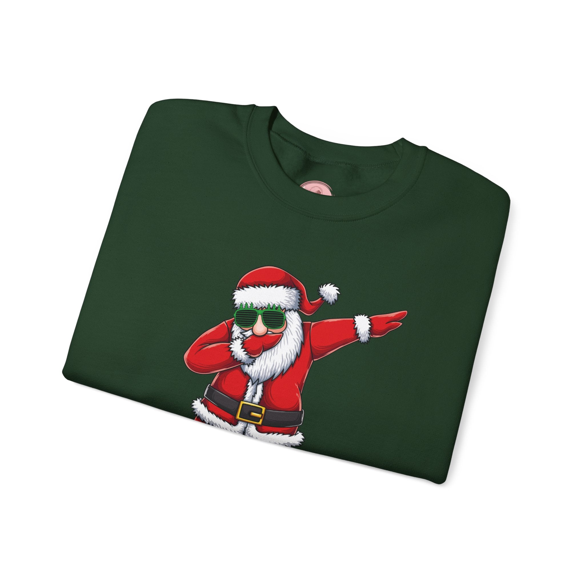 Dabbing Santa Sweatshirt — Funny Christmas Crewneck Holiday Pullover