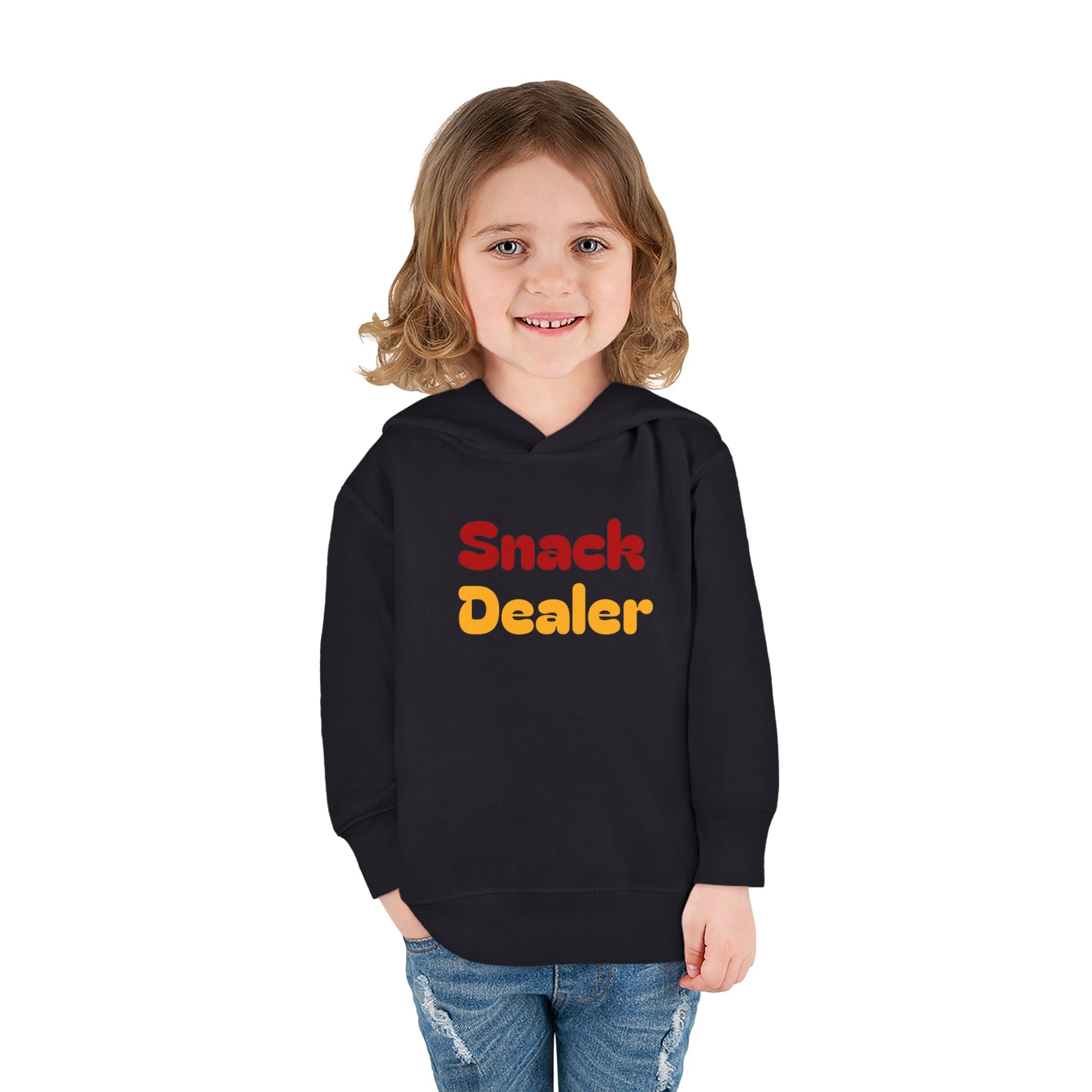 Toddler Hoodie - "Snack Dealer" Cute Snack Backpack Pullover
