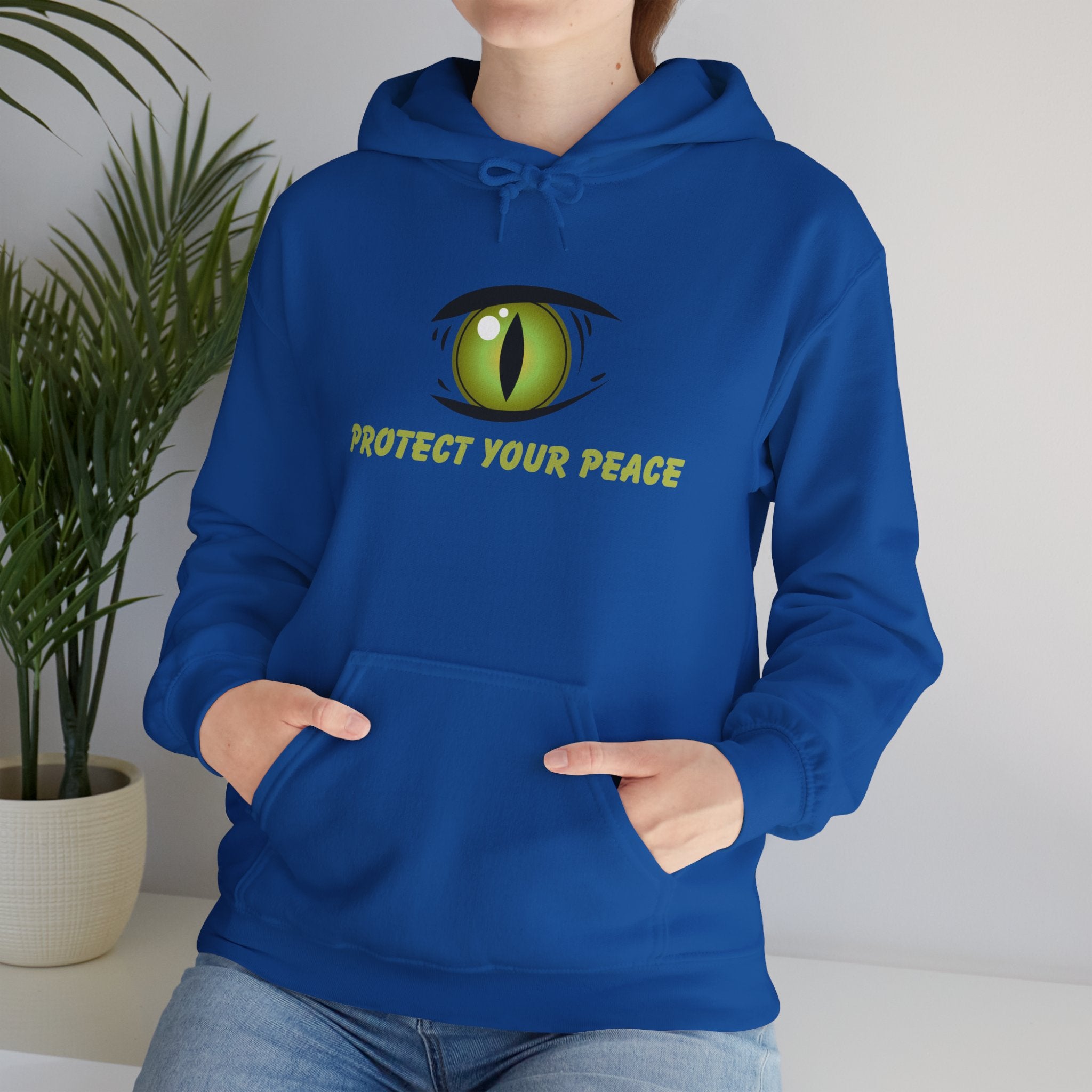 Hooded Sweatshirt - 'Protect Your Peace' Eye Design