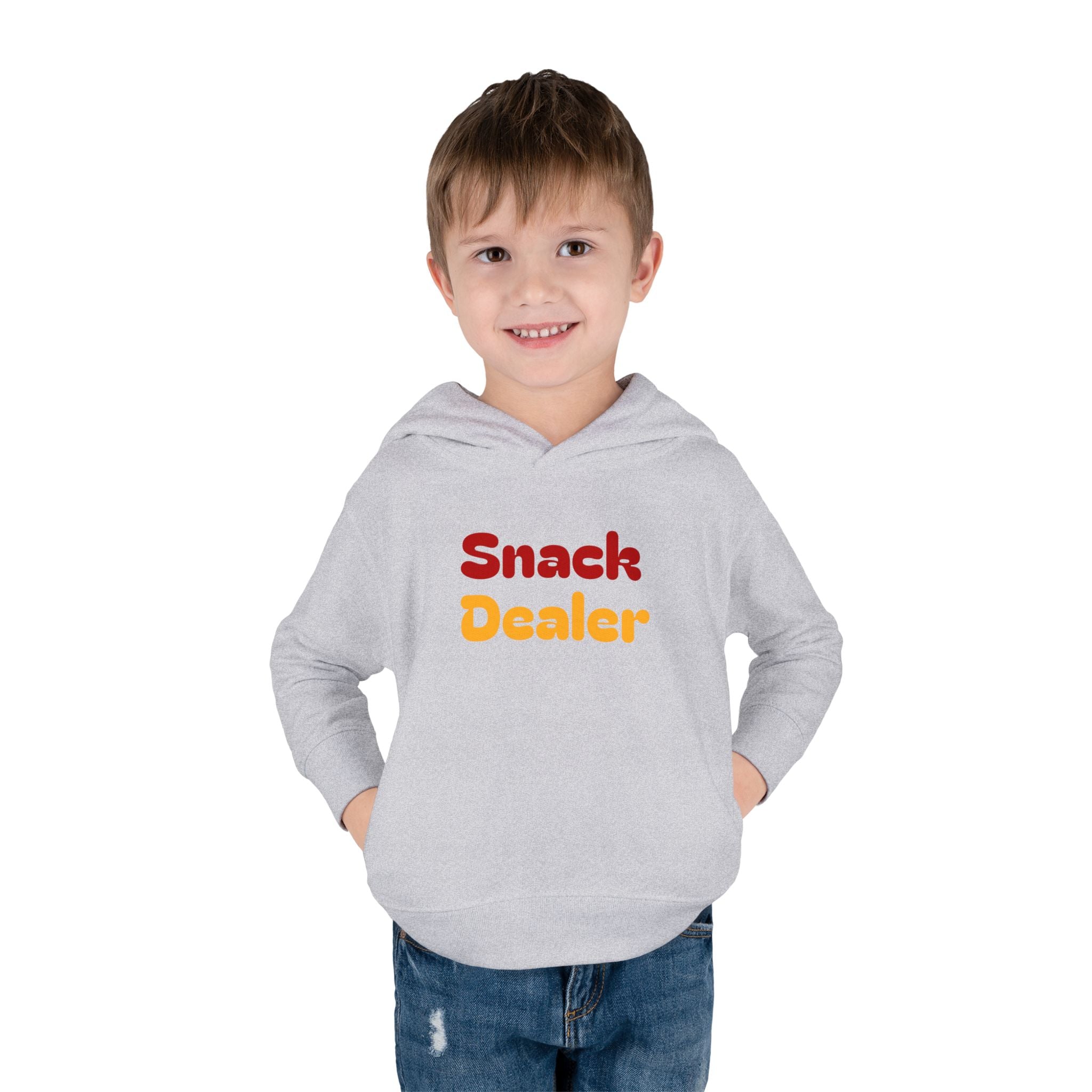 Toddler Hoodie - "Snack Dealer" Cute Snack Backpack Pullover