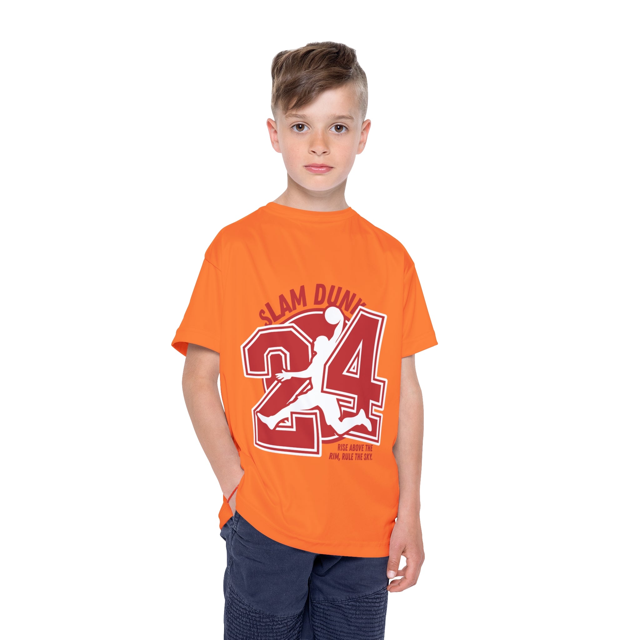 Kids Basketball Jersey "Slam Dunk 24" – Youth Athletic Tee