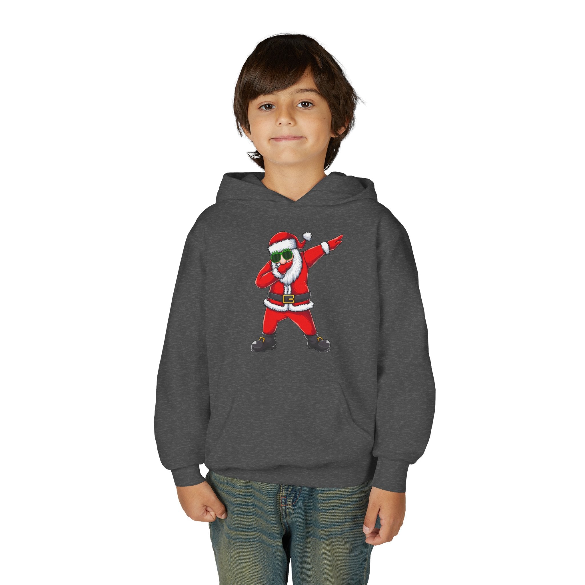 Dabbing Santa Youth Hoodie — Funny Christmas Kids Pullover
