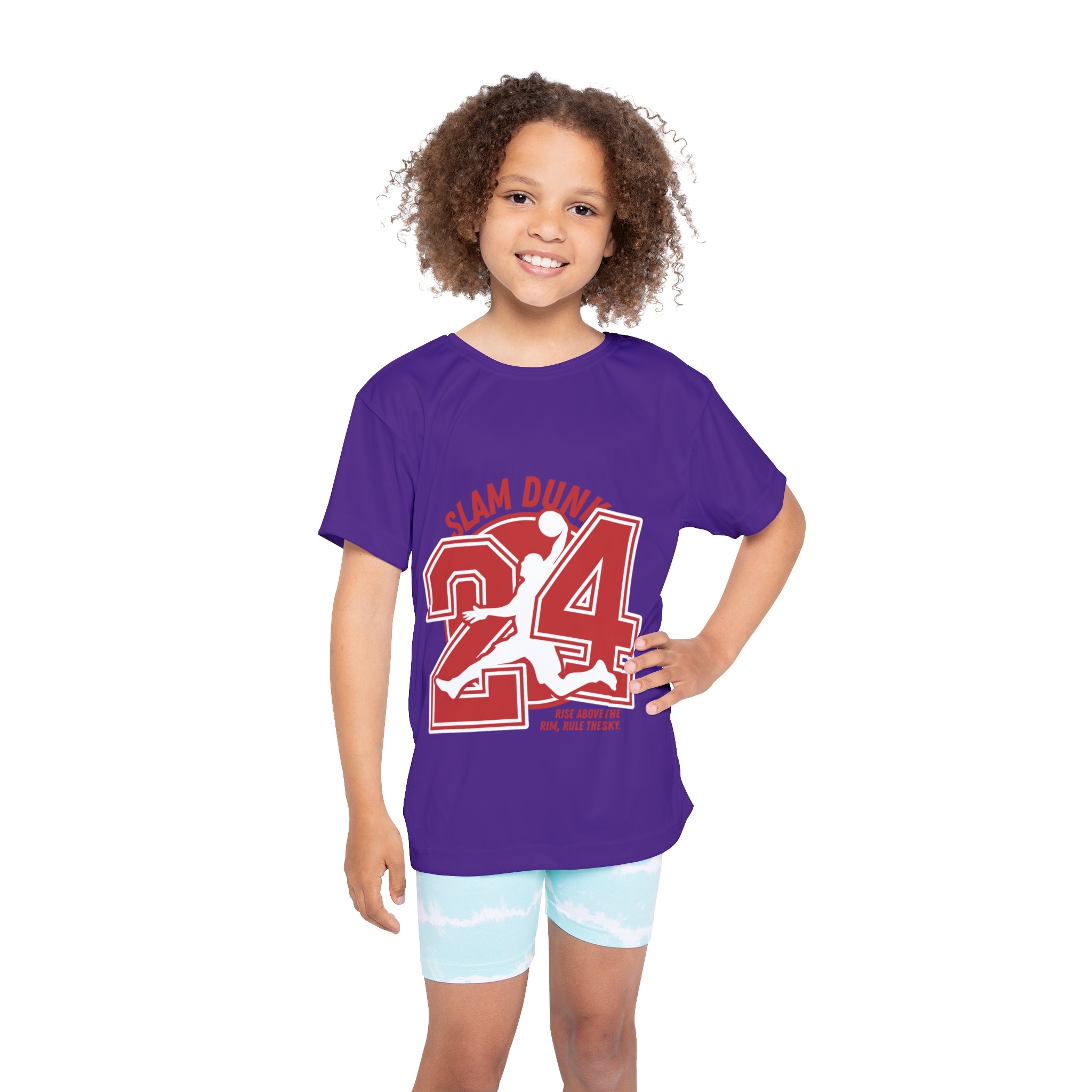Kids Jersey — "Slam Dunk 24" Basketball Tee